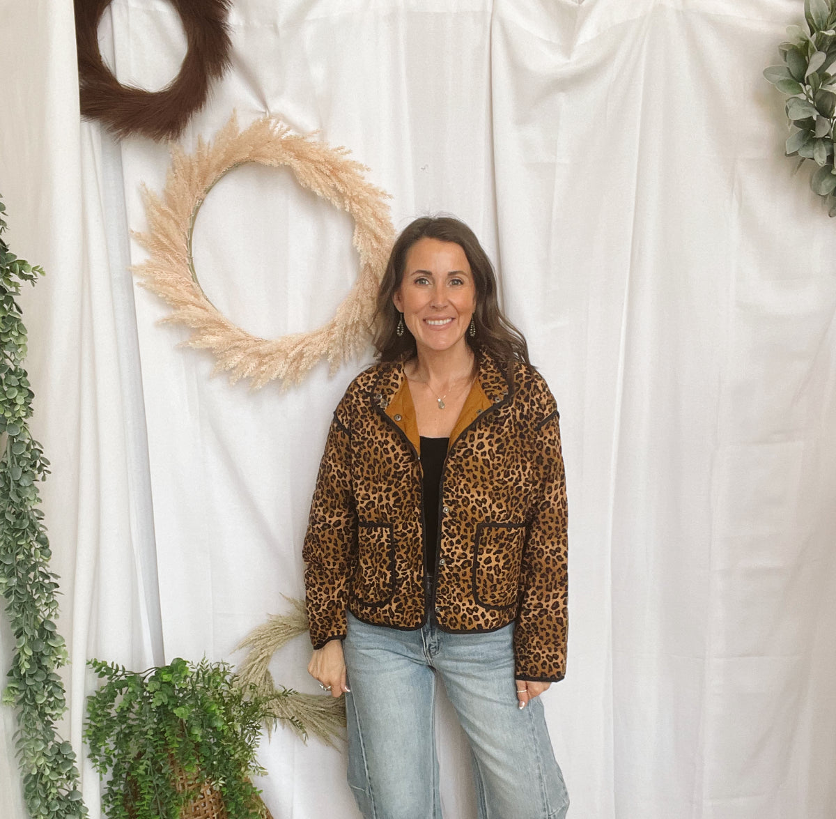 Charlie Leopard Jacket-Coats & Jackets-blu pepper-The Silo Boutique, Women's Fashion Boutique Located in Warren and Grand Forks North Dakota