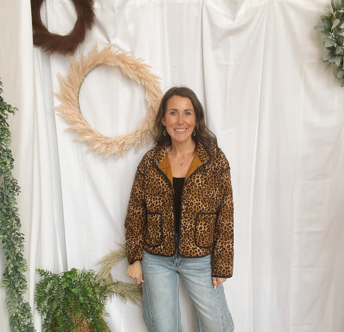 Charlie Leopard Jacket-Coats & Jackets-blu pepper-The Silo Boutique, Women's Fashion Boutique Located in Warren and Grand Forks North Dakota