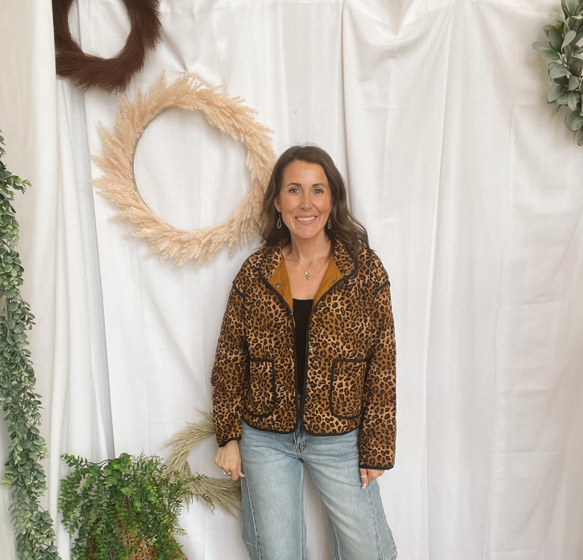Charlie Leopard Jacket-Coats & Jackets-blu pepper-The Silo Boutique, Women's Fashion Boutique Located in Warren and Grand Forks North Dakota