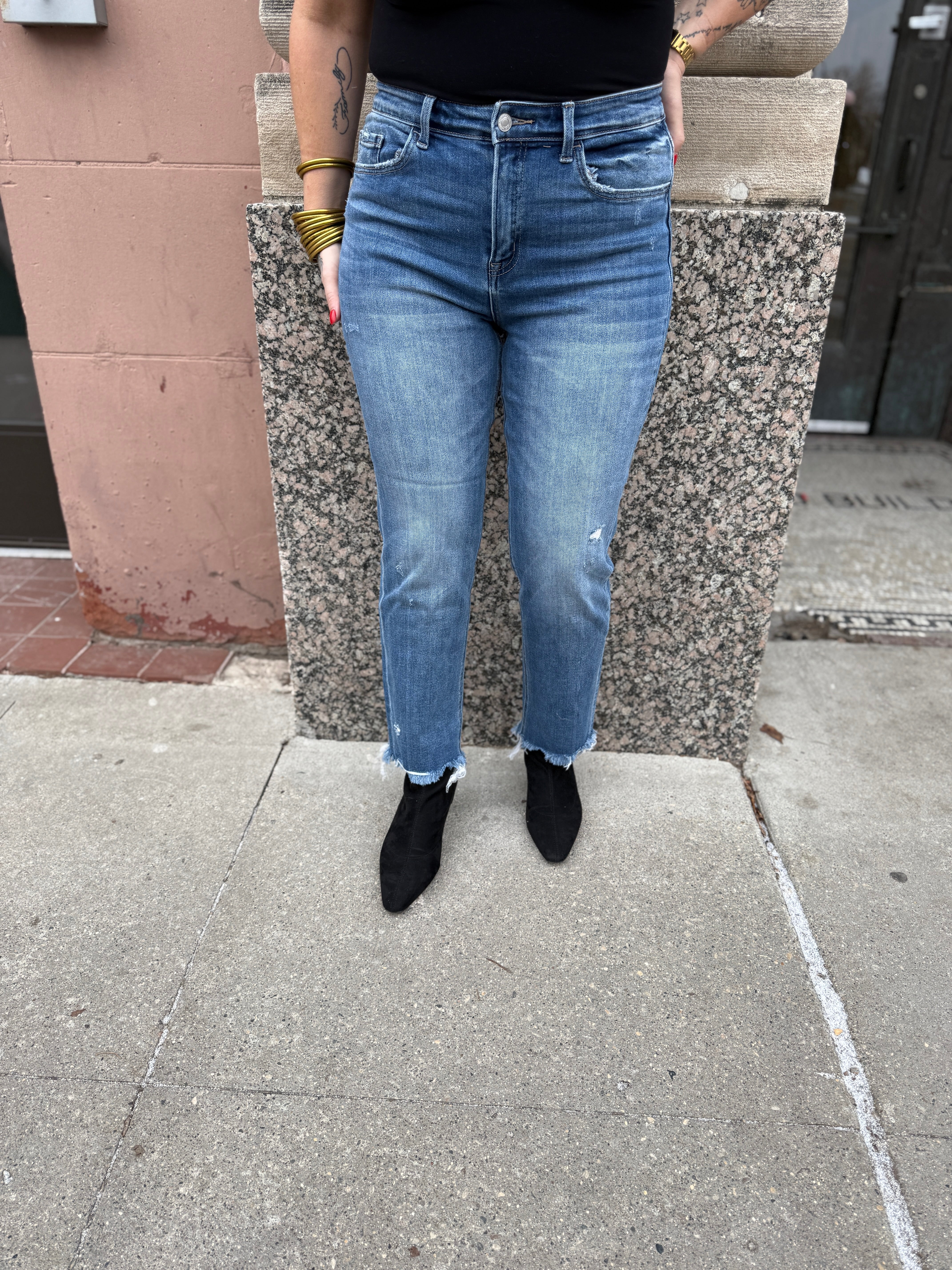 Vervet River Lagan Straight Jeans-Final Sale-Jeans-vervet-The Silo Boutique, Women's Fashion Boutique Located in Warren and Grand Forks North Dakota