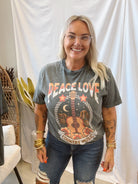 Peace Love Country Music Graphic Tee-Graphic Tees-lotus-The Silo Boutique, Women's Fashion Boutique Located in Warren and Grand Forks North Dakota