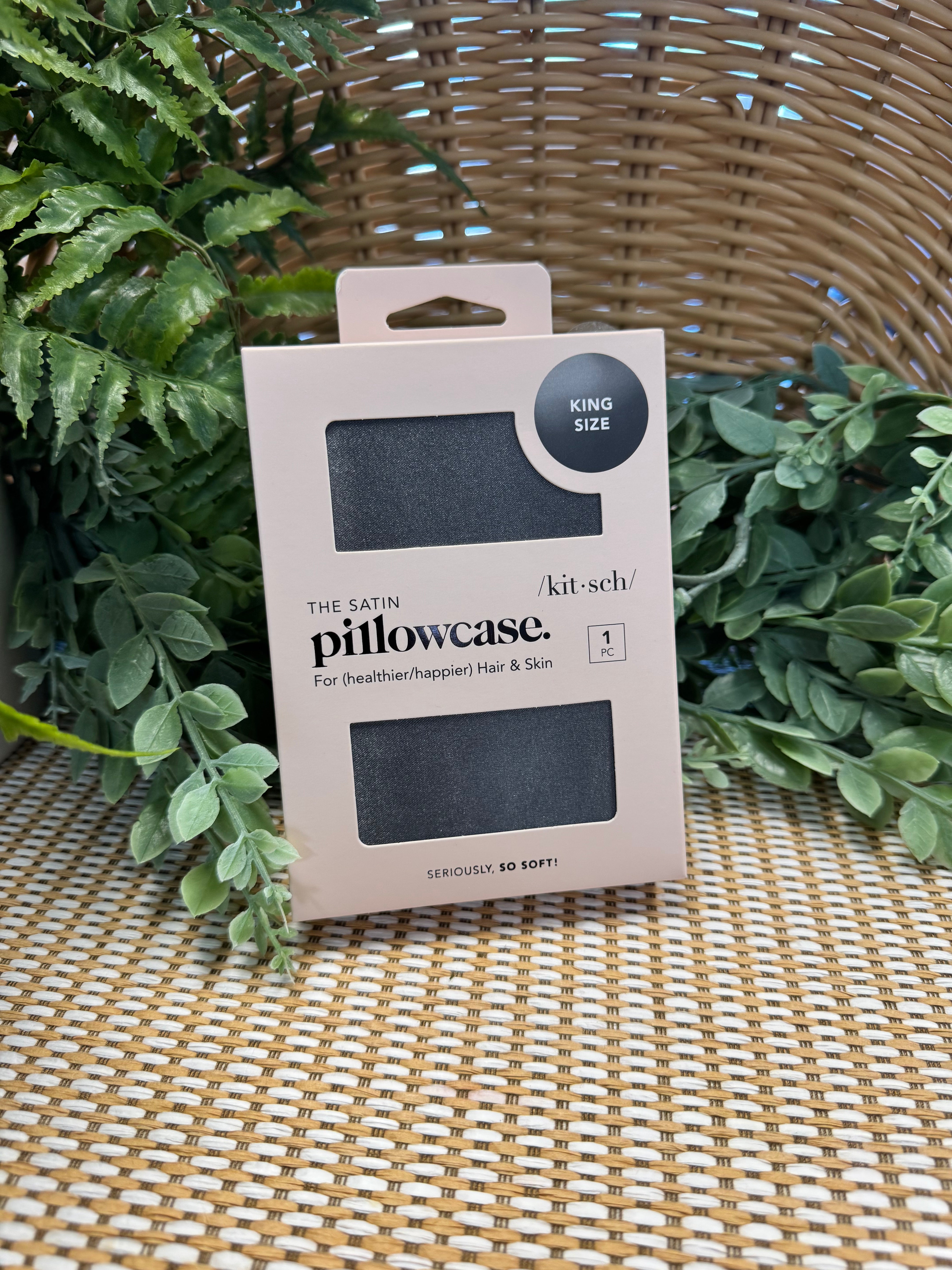 Kitsch Satin King Pillowcase-Beauty-kitsch-The Silo Boutique, Women's Fashion Boutique Located in Warren and Grand Forks North Dakota