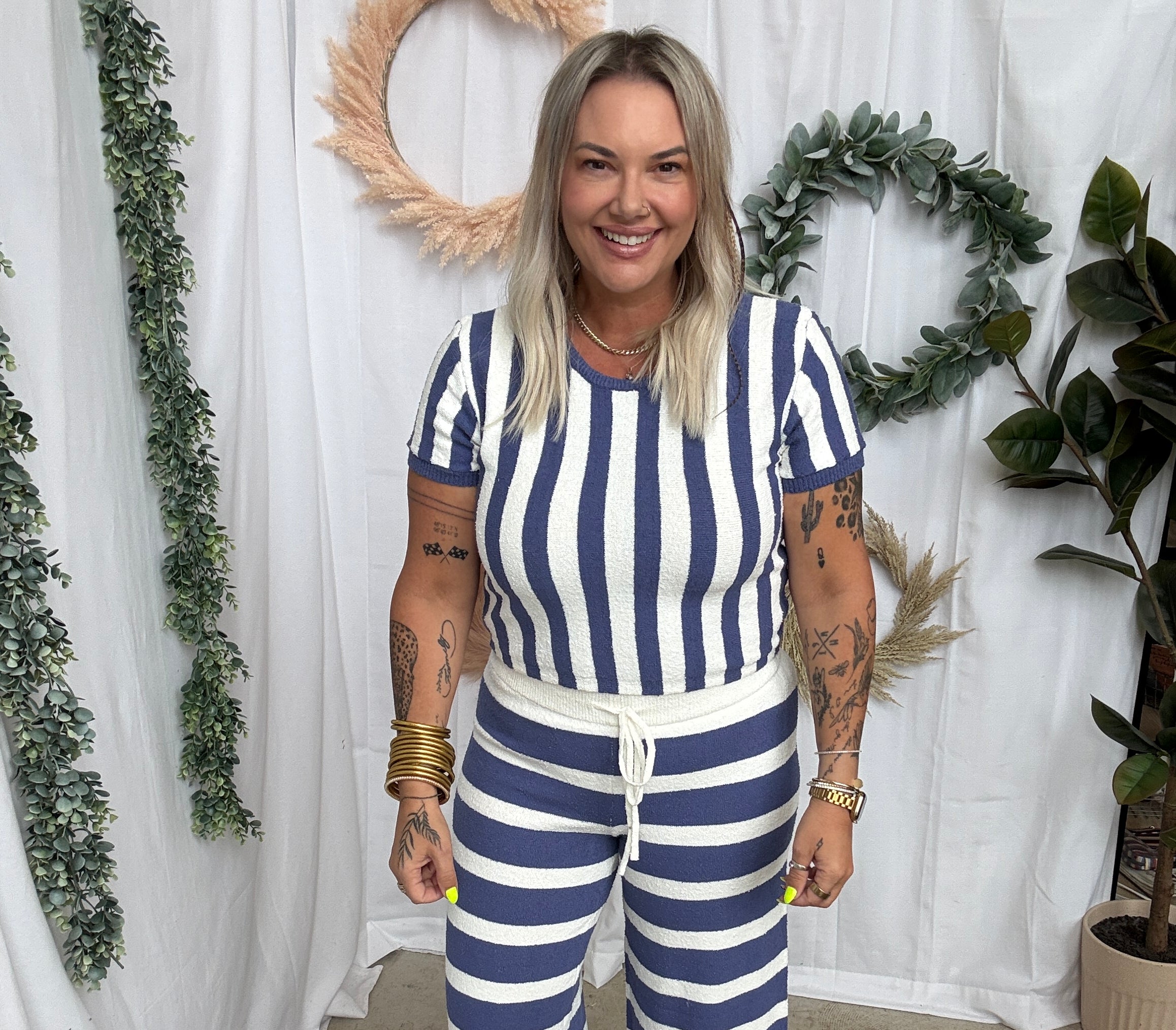 Blue Babe Outfit Set-Outfit Sets-by together-The Silo Boutique, Women's Fashion Boutique Located in Warren and Grand Forks North Dakota