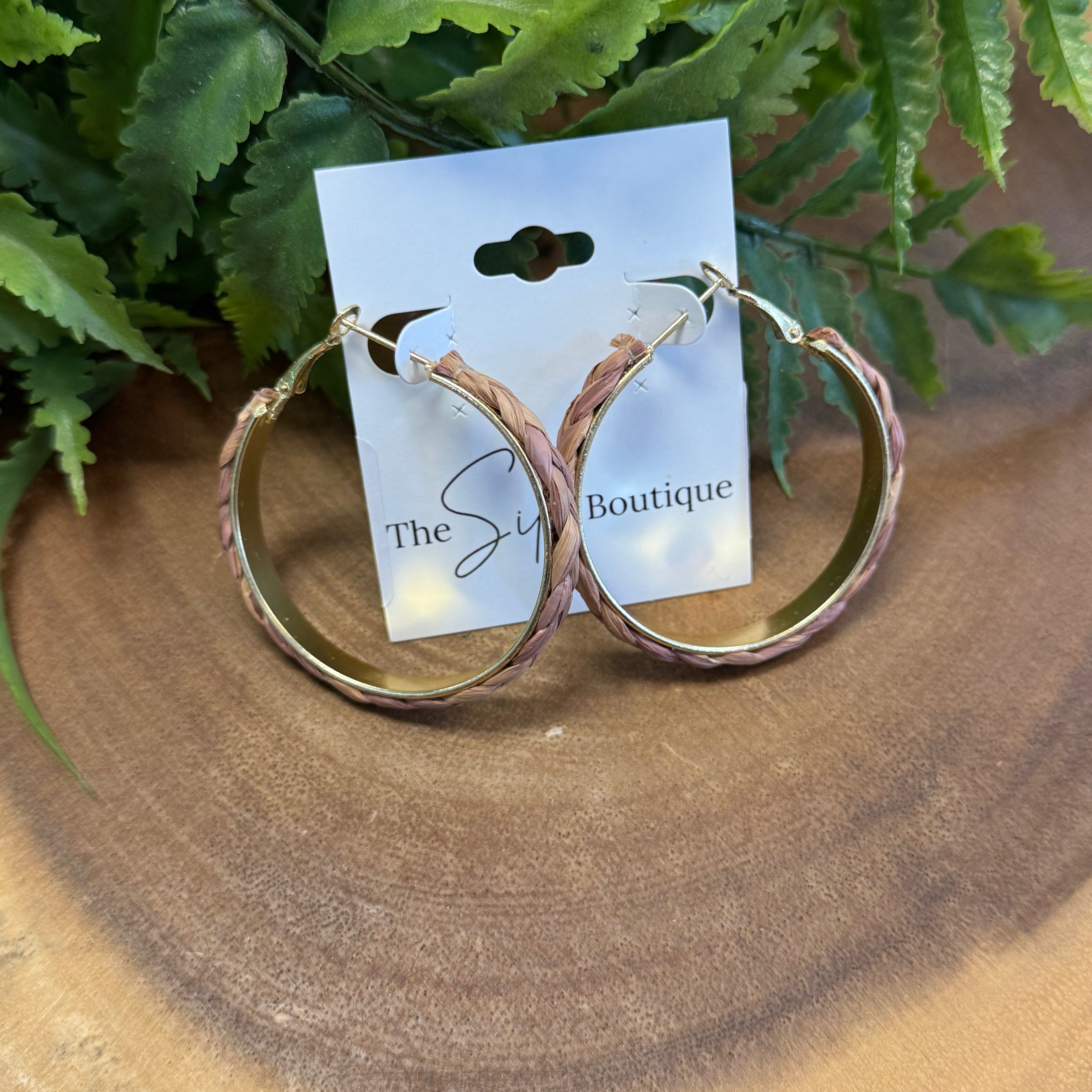 Joy Susan Raffia Earrings-Earrings-joy susan-The Silo Boutique, Women's Fashion Boutique Located in Warren and Grand Forks North Dakota