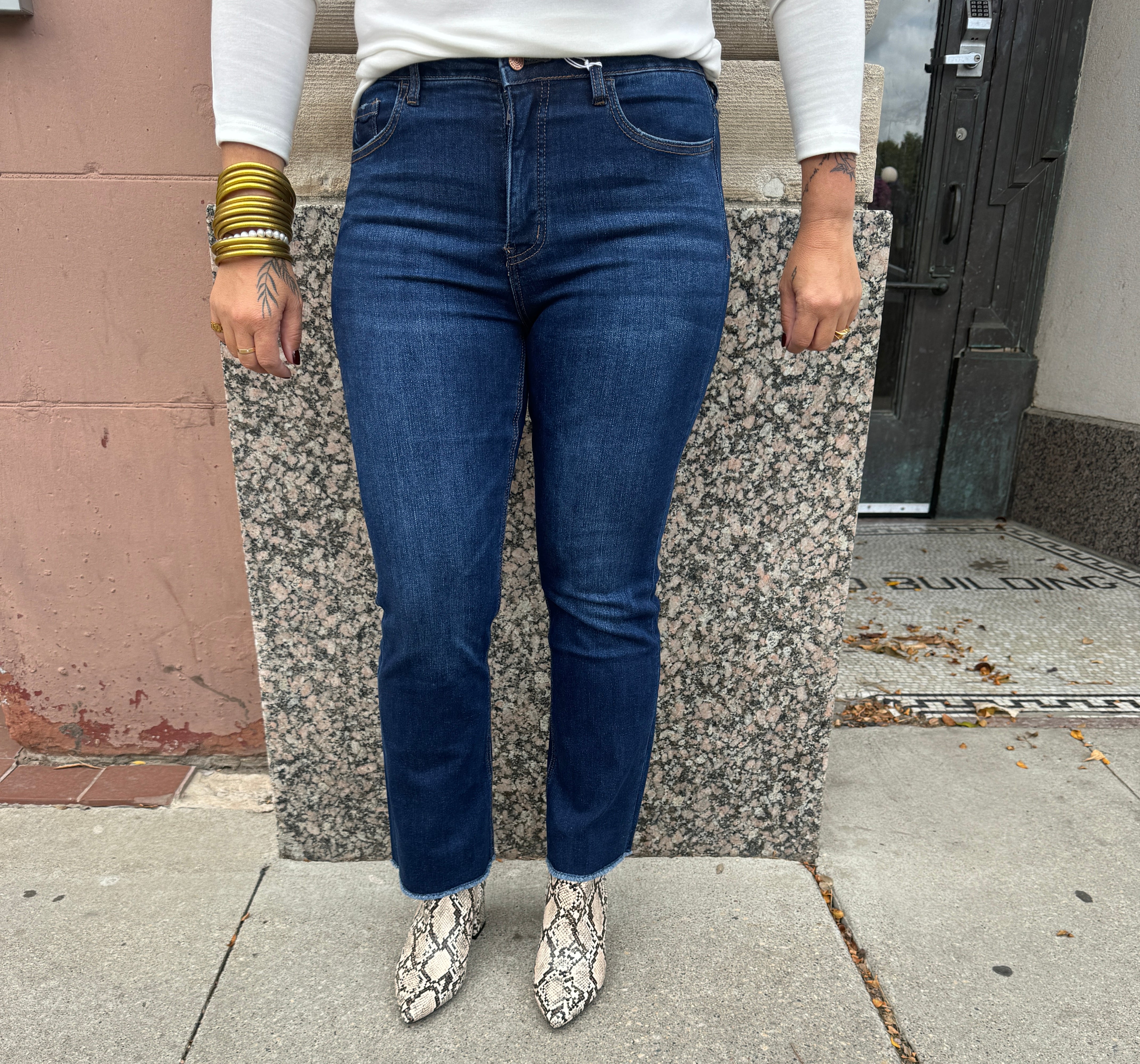 Lovervet Dark Denim Jeans-Jeans-lovervet-The Silo Boutique, Women's Fashion Boutique Located in Warren and Grand Forks North Dakota