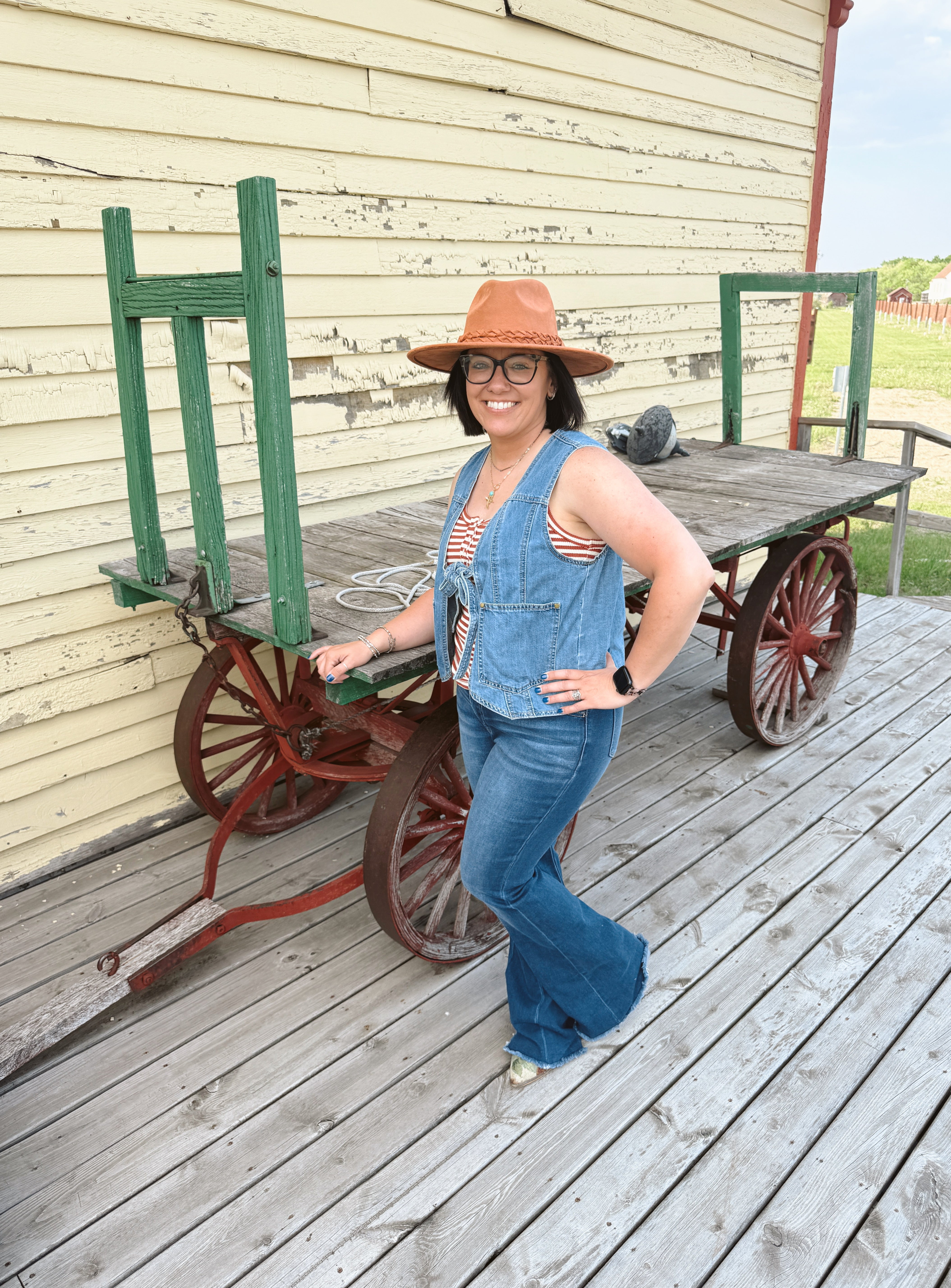 The Tie Front Denim Vest-Vests-listicle-The Silo Boutique, Women's Fashion Boutique Located in Warren and Grand Forks North Dakota