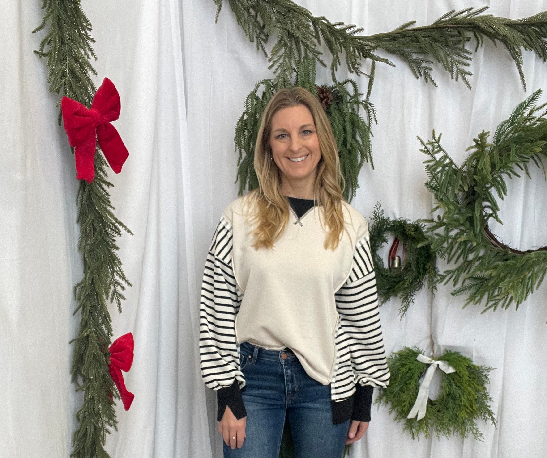 Risen Dark Wash Straight Cuff Jeans-Final Sale-Jeans-risen-The Silo Boutique, Women's Fashion Boutique Located in Warren and Grand Forks North Dakota