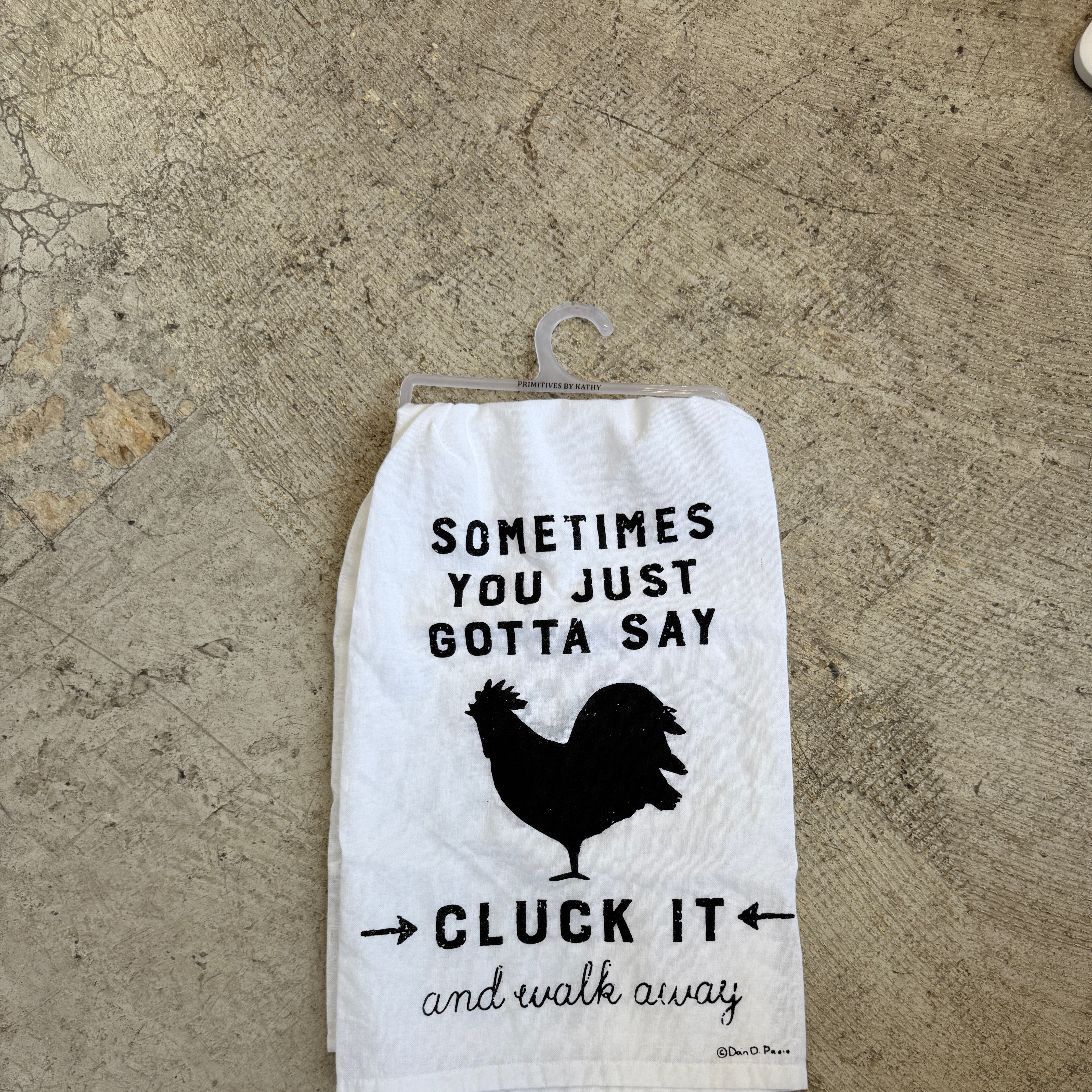Cluck It Tea Towel-Tea Towels-primitives-The Silo Boutique, Women's Fashion Boutique Located in Warren and Grand Forks North Dakota