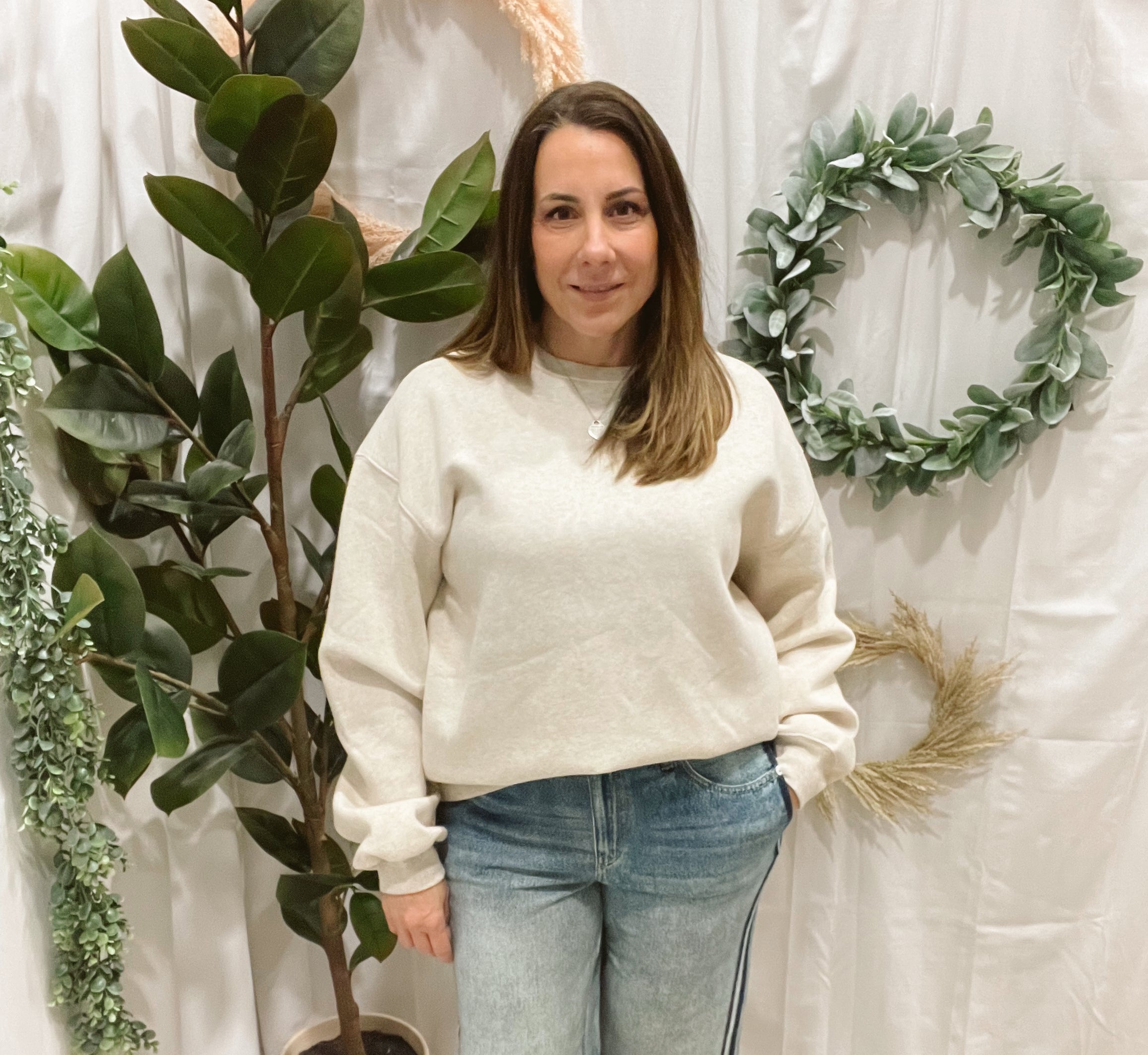 Elan Side Stripe Blue Pants-Final Sale-Pants-elan-The Silo Boutique, Women's Fashion Boutique Located in Warren and Grand Forks North Dakota