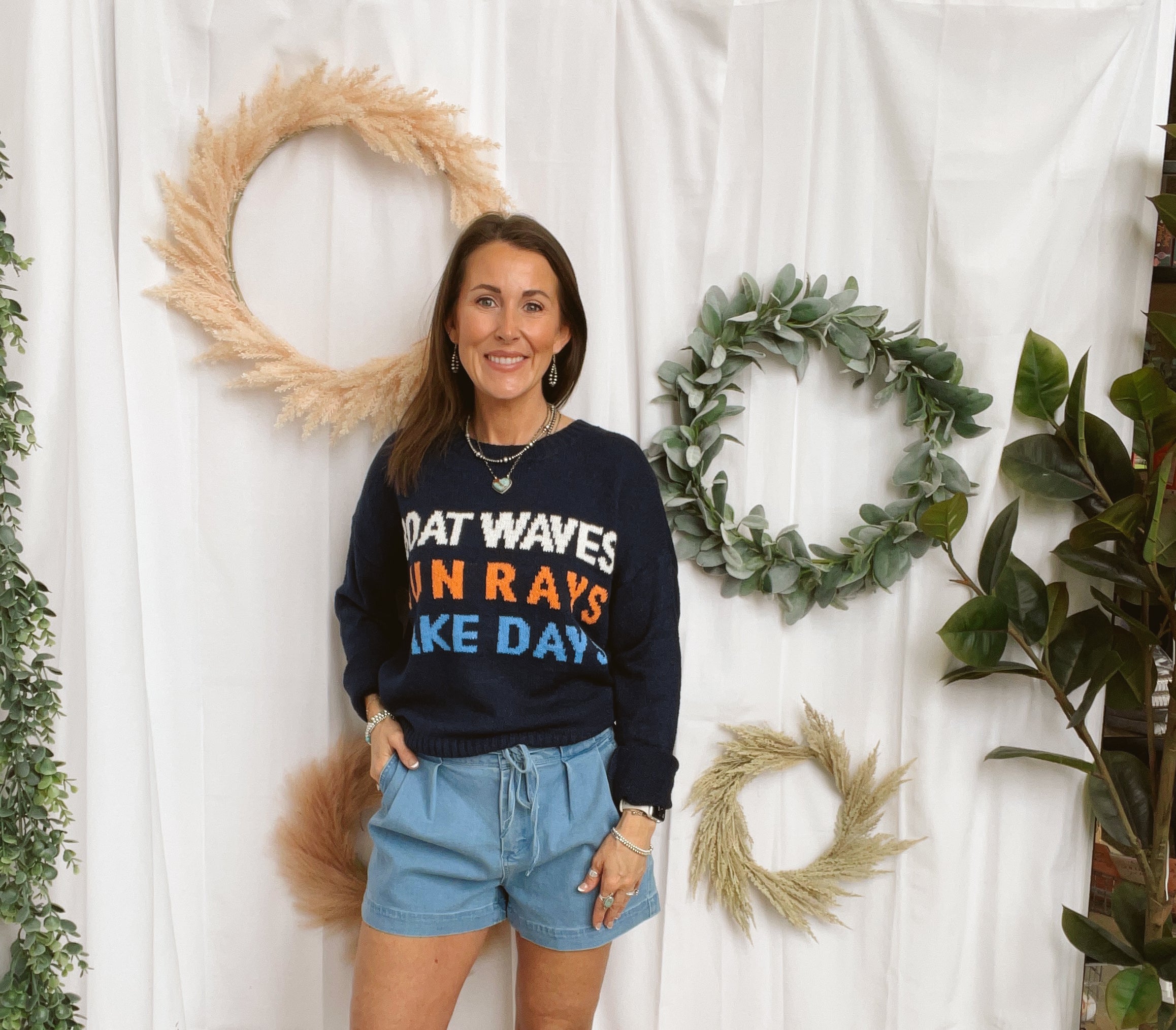 Lake Days Lightweight Sweater-Sweaters-panaache-The Silo Boutique, Women's Fashion Boutique Located in Warren and Grand Forks North Dakota