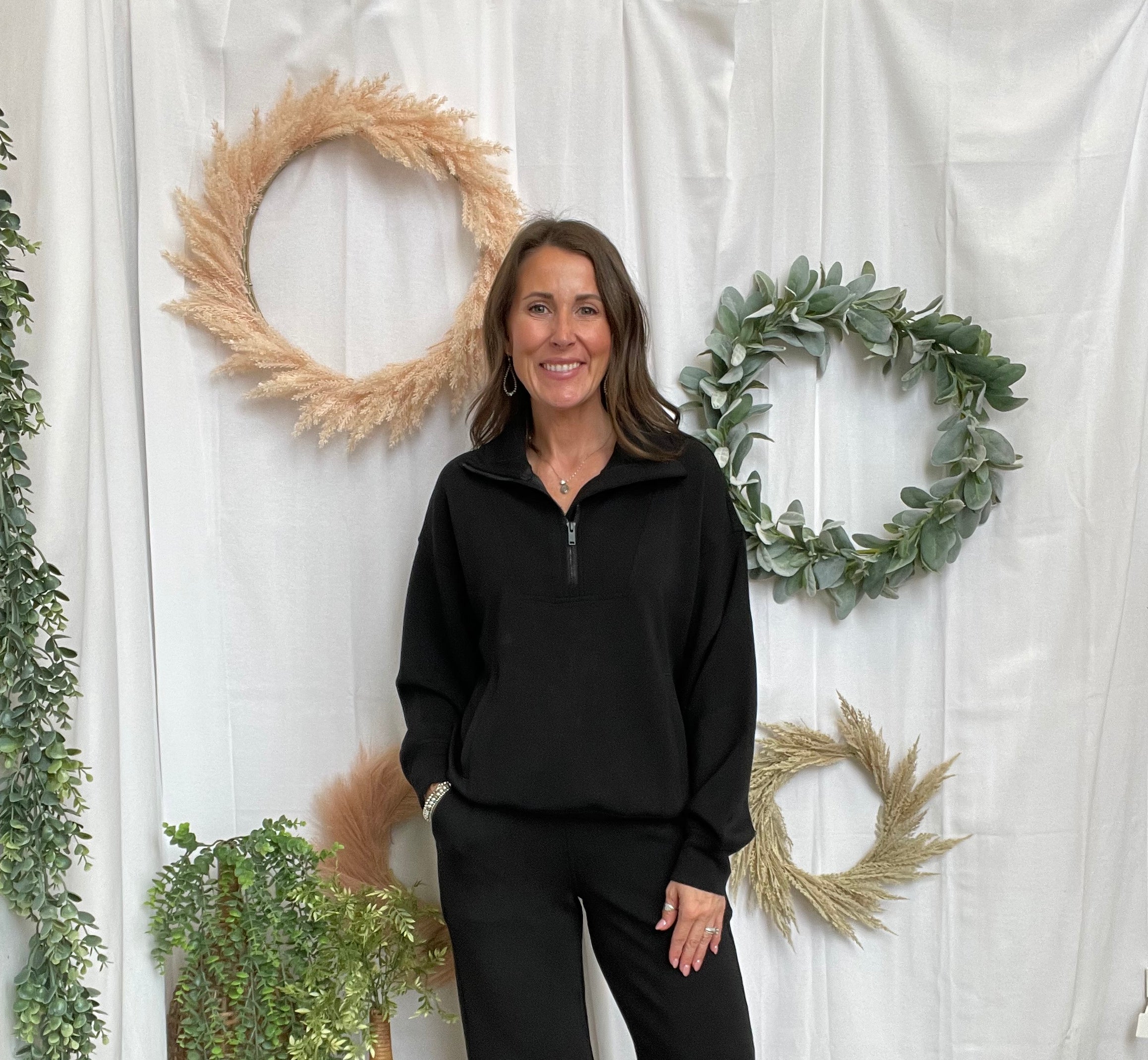 Rae Mode Scuba Pant-Black-Pants-rae mode-The Silo Boutique, Women's Fashion Boutique Located in Warren and Grand Forks North Dakota