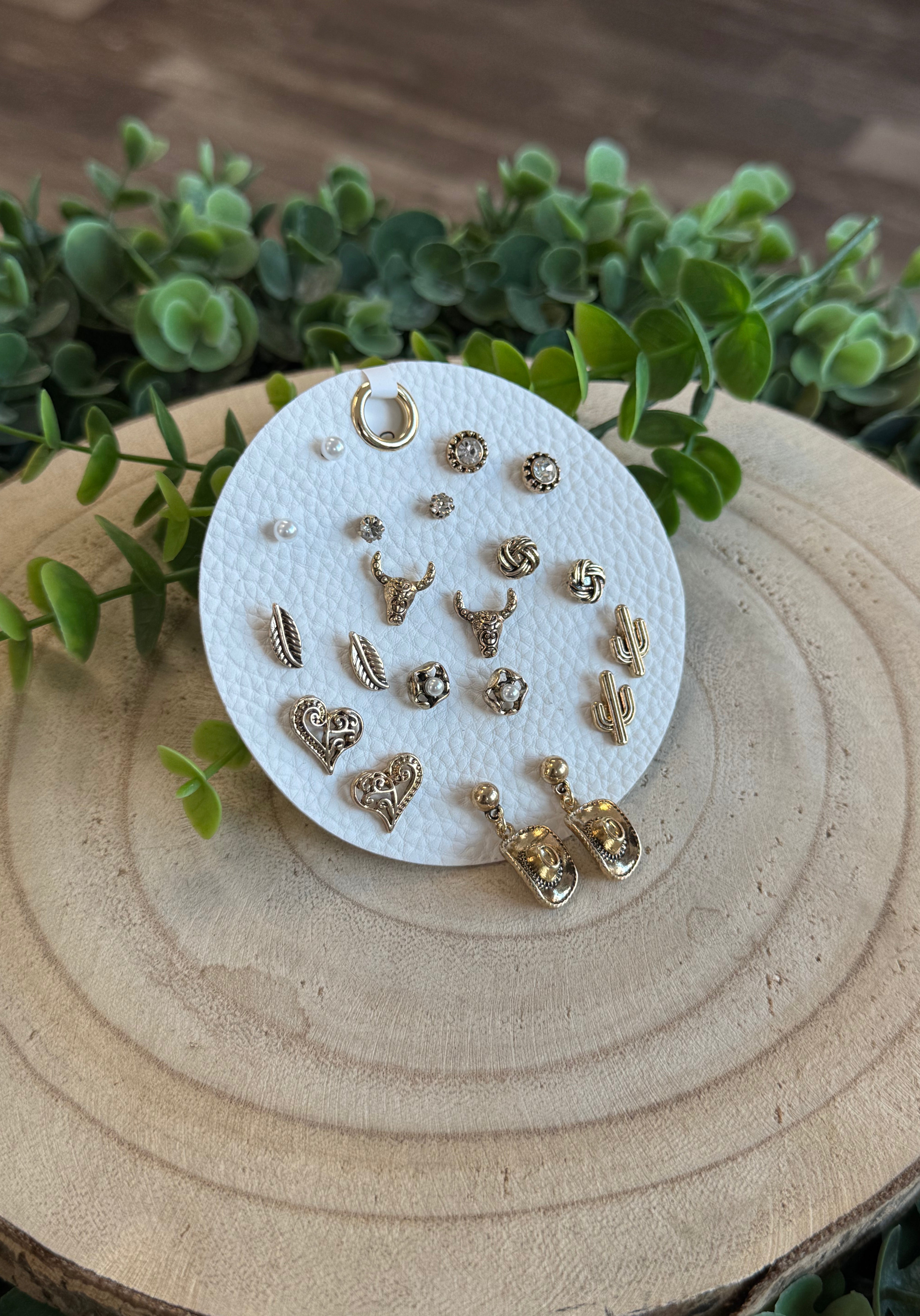 Ten Pair West Earrings Set-Earrings-Fame-The Silo Boutique, Women's Fashion Boutique Located in Warren and Grand Forks North Dakota