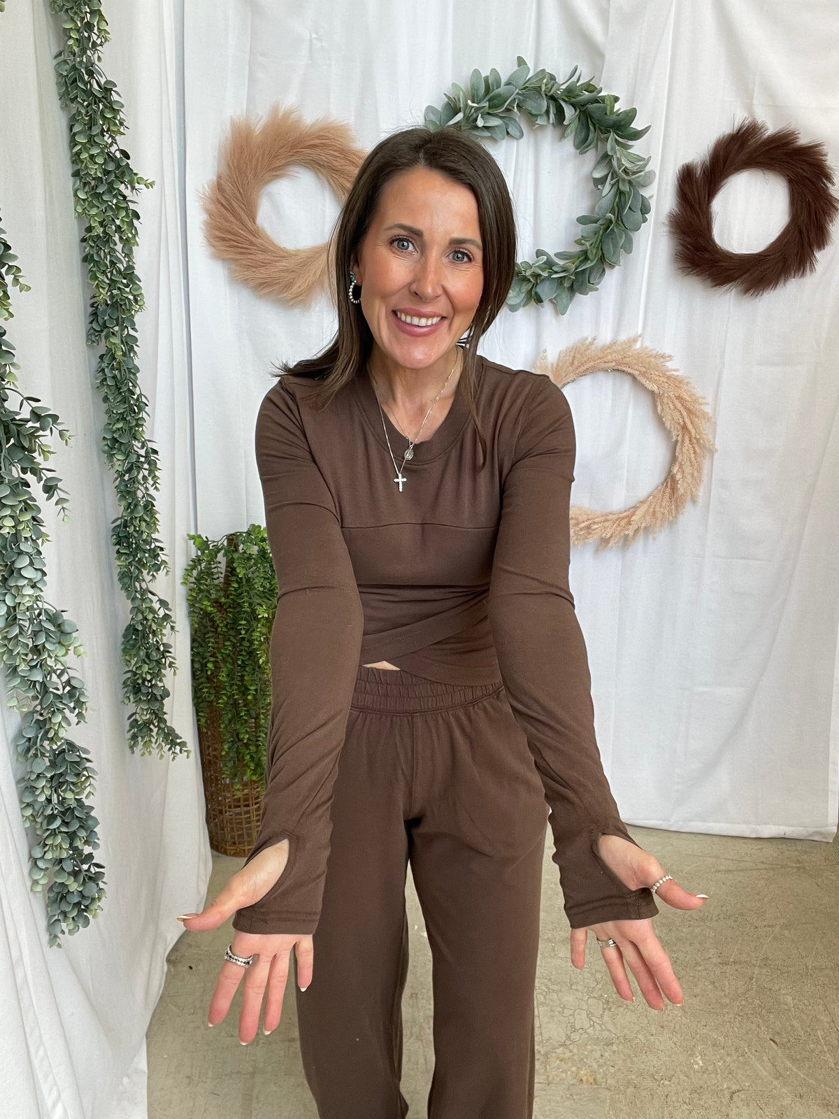 Mode Crossover Set-Mocha-Outfit Sets-rae mode-The Silo Boutique, Women's Fashion Boutique Located in Warren and Grand Forks North Dakota