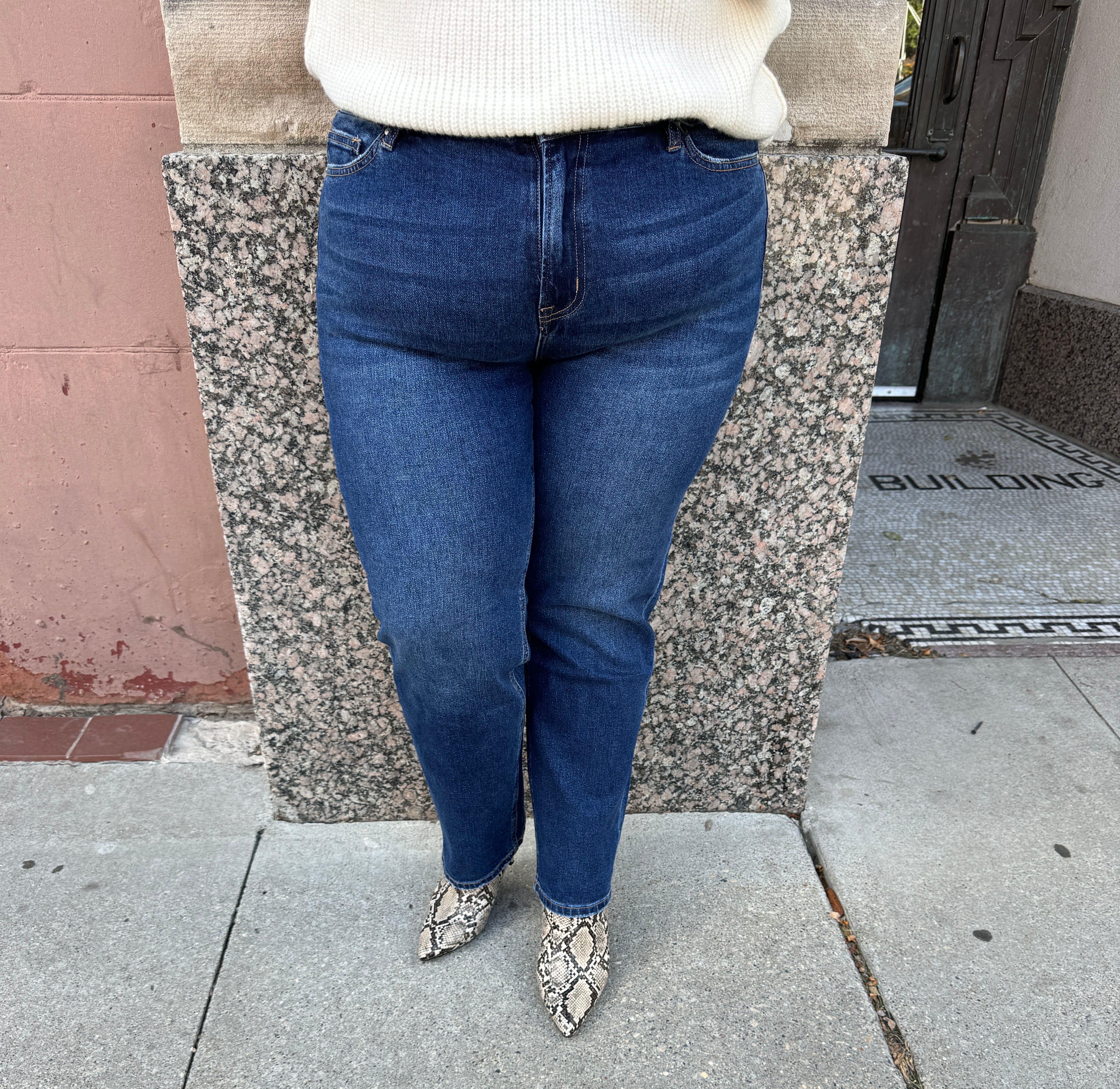 Mica Monfil High Waist Wedge Jeans-Jeans-mica-The Silo Boutique, Women's Fashion Boutique Located in Warren and Grand Forks North Dakota