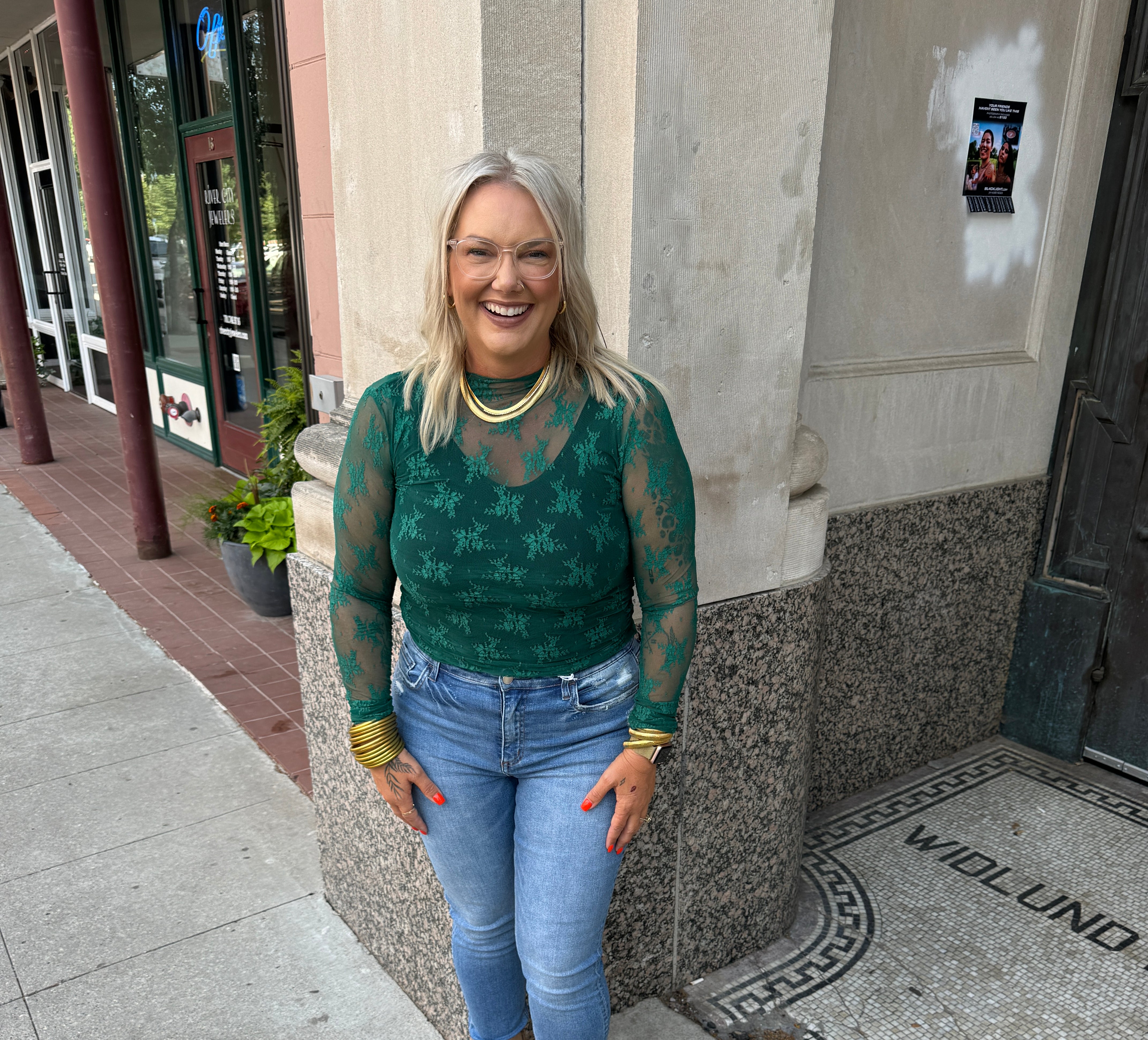 Some Long Sleeve Lace Top-Long Sleeve Tops-eesome-The Silo Boutique, Women's Fashion Boutique Located in Warren and Grand Forks North Dakota
