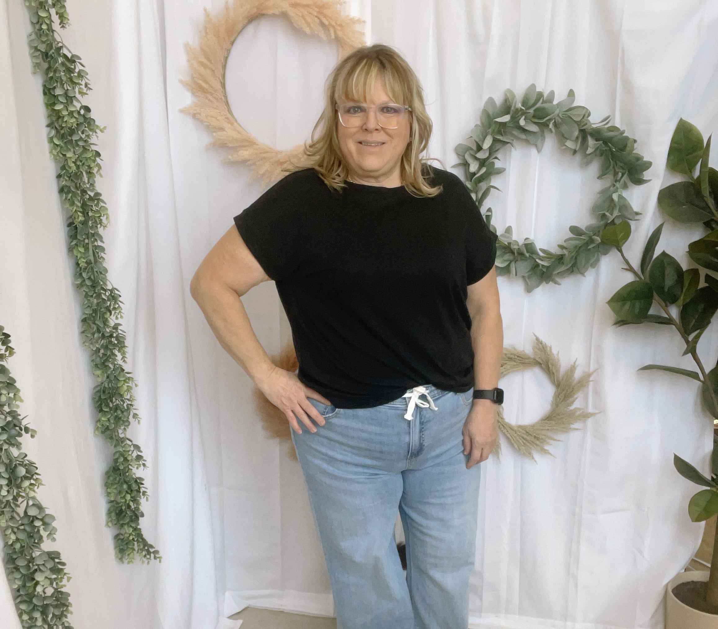 Kelly Slub Rolled Sleeve Tee-Short Sleeve Tops-Zenana-The Silo Boutique, Women's Fashion Boutique Located in Warren and Grand Forks North Dakota