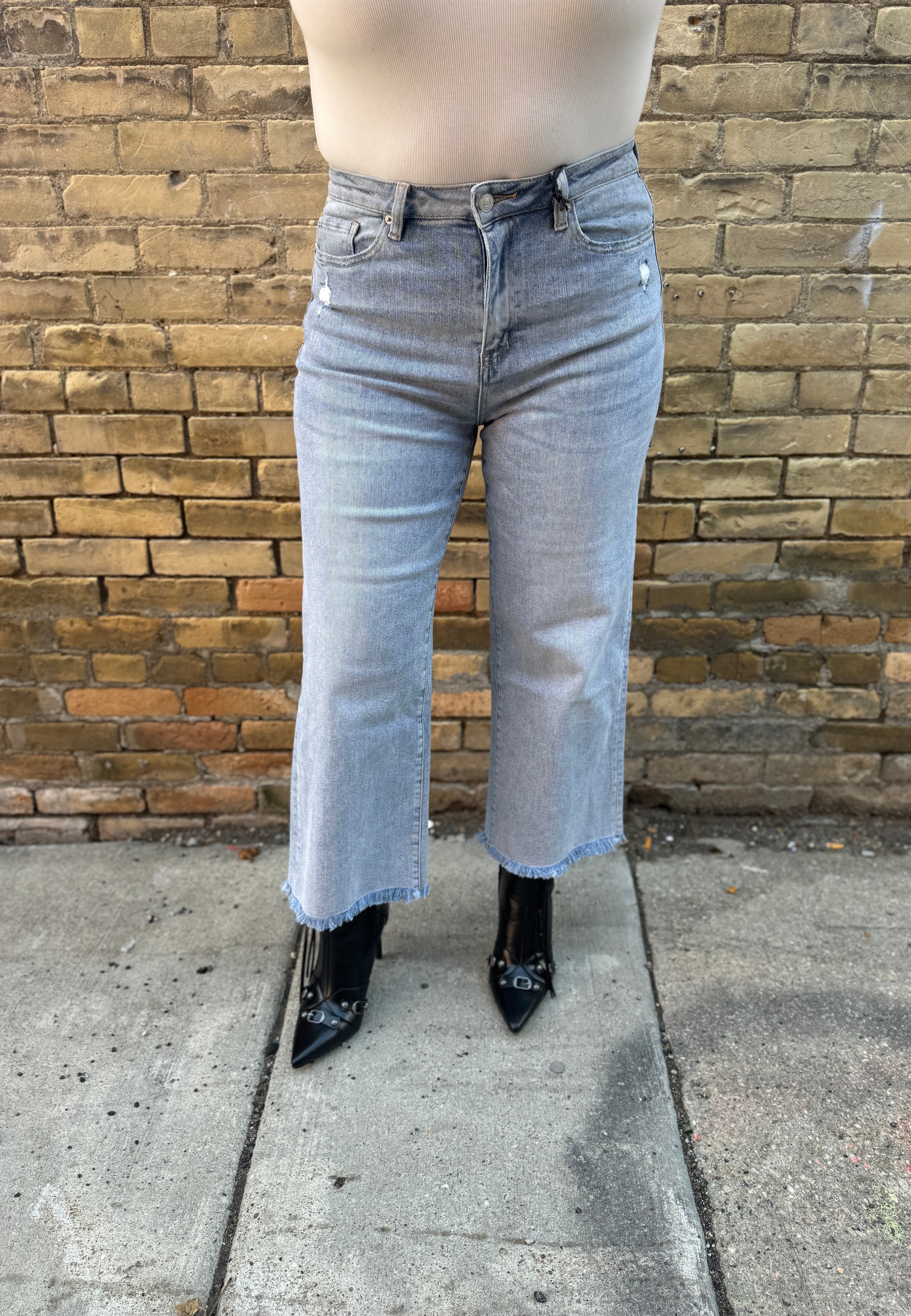 Mica Electric Blue High Rise Jeans-Final Sale-Jeans-mica-The Silo Boutique, Women's Fashion Boutique Located in Warren and Grand Forks North Dakota