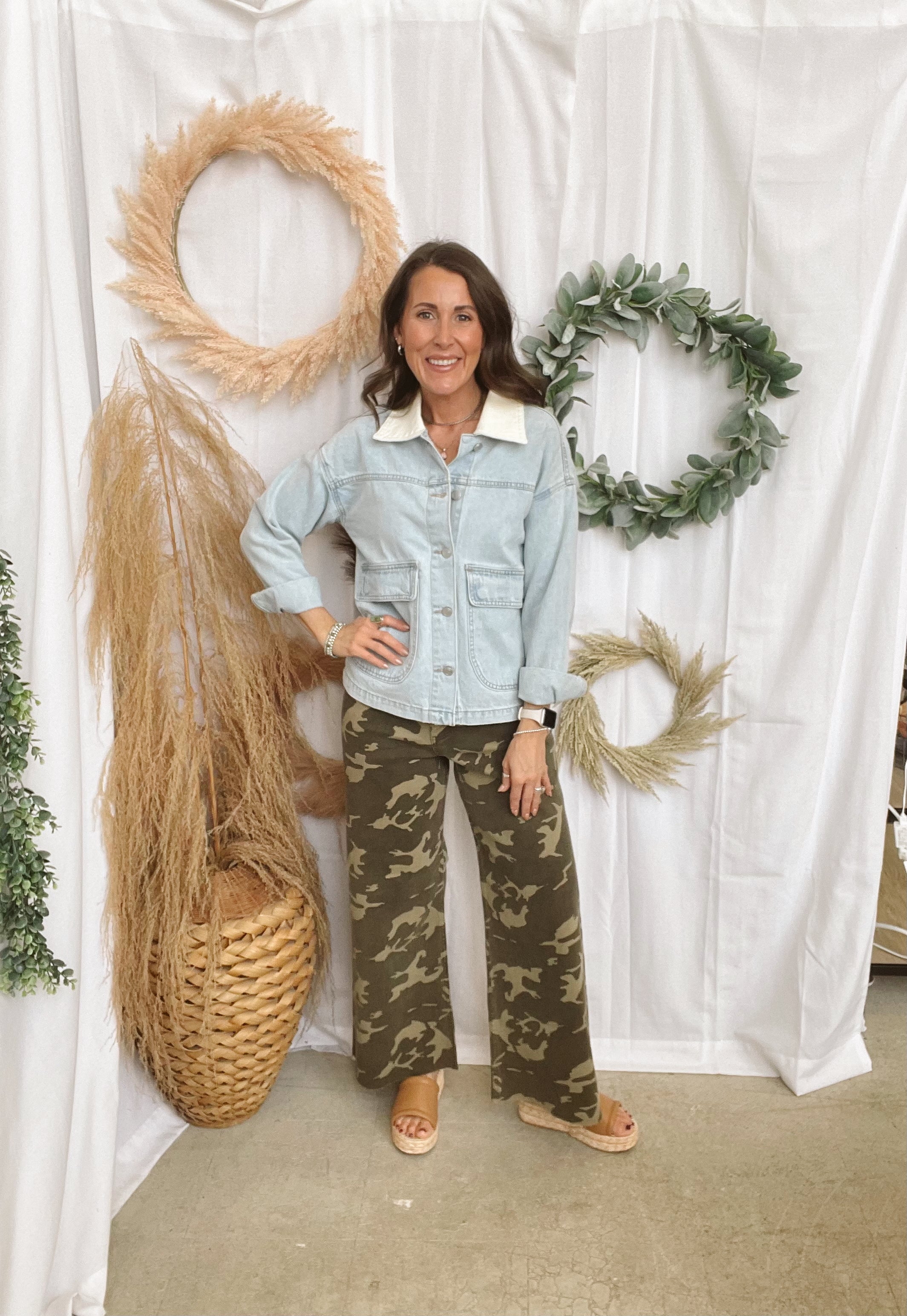 Elan Light Blue Denim Jacket-Coats & Jackets-elan-The Silo Boutique, Women's Fashion Boutique Located in Warren and Grand Forks North Dakota