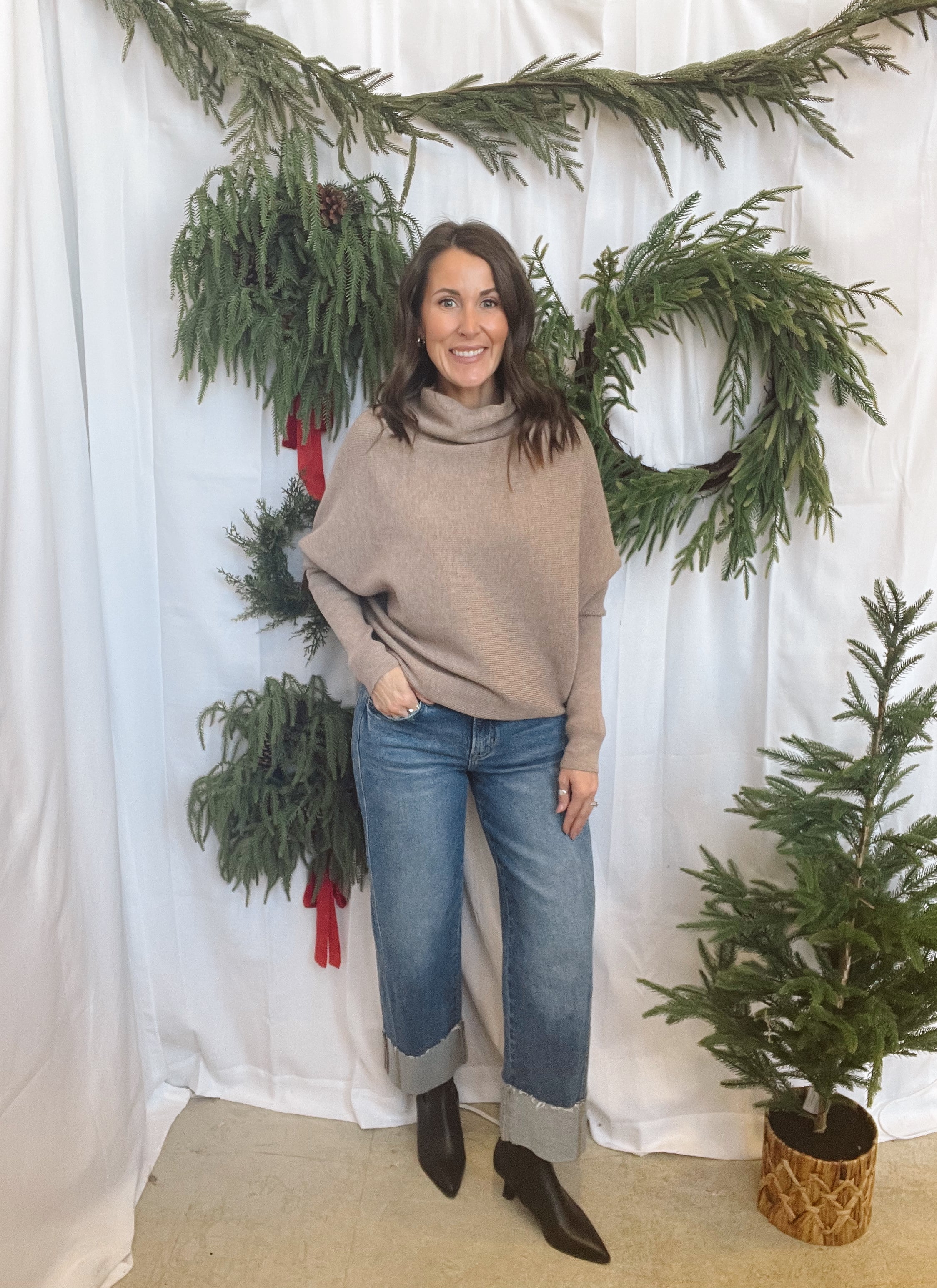 Ivy Sweater-Latte-Sweaters-bluivy-The Silo Boutique, Women's Fashion Boutique Located in Warren and Grand Forks North Dakota