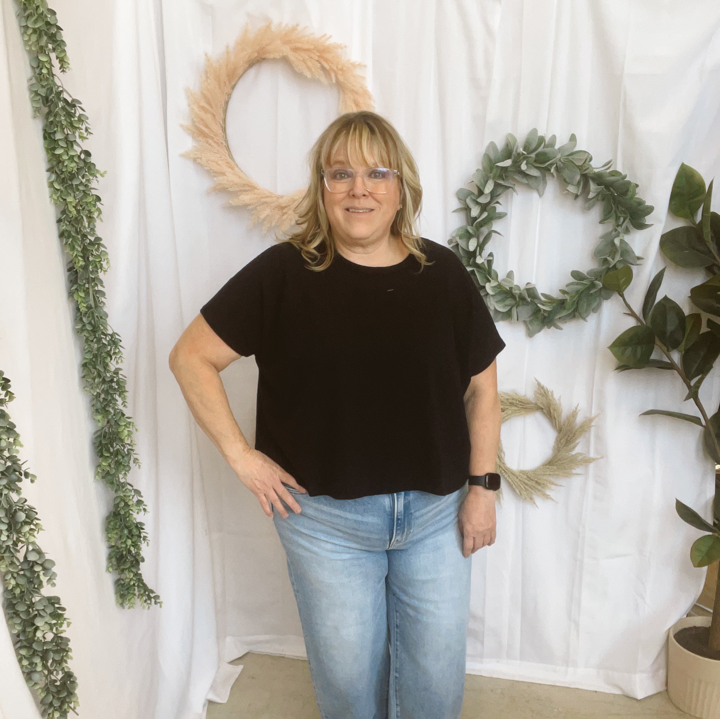 Julie Slub Oversized Tee-Short Sleeve Tops-Zenana-The Silo Boutique, Women's Fashion Boutique Located in Warren and Grand Forks North Dakota