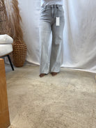 Mica Wide Leg Platinum Grey Jeans-Jeans-mica-The Silo Boutique, Women's Fashion Boutique Located in Warren and Grand Forks North Dakota