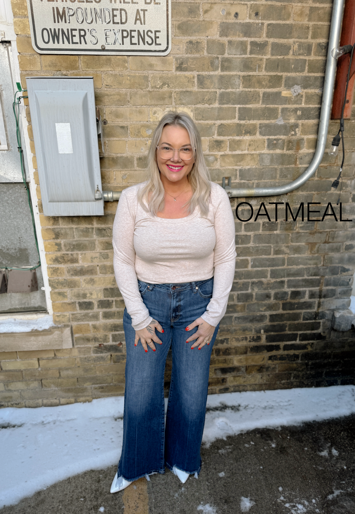 Be Cool Scoop Basic Long Sleeve Top-Long Sleeve Tops-be cool-The Silo Boutique, Women's Fashion Boutique Located in Warren and Grand Forks North Dakota