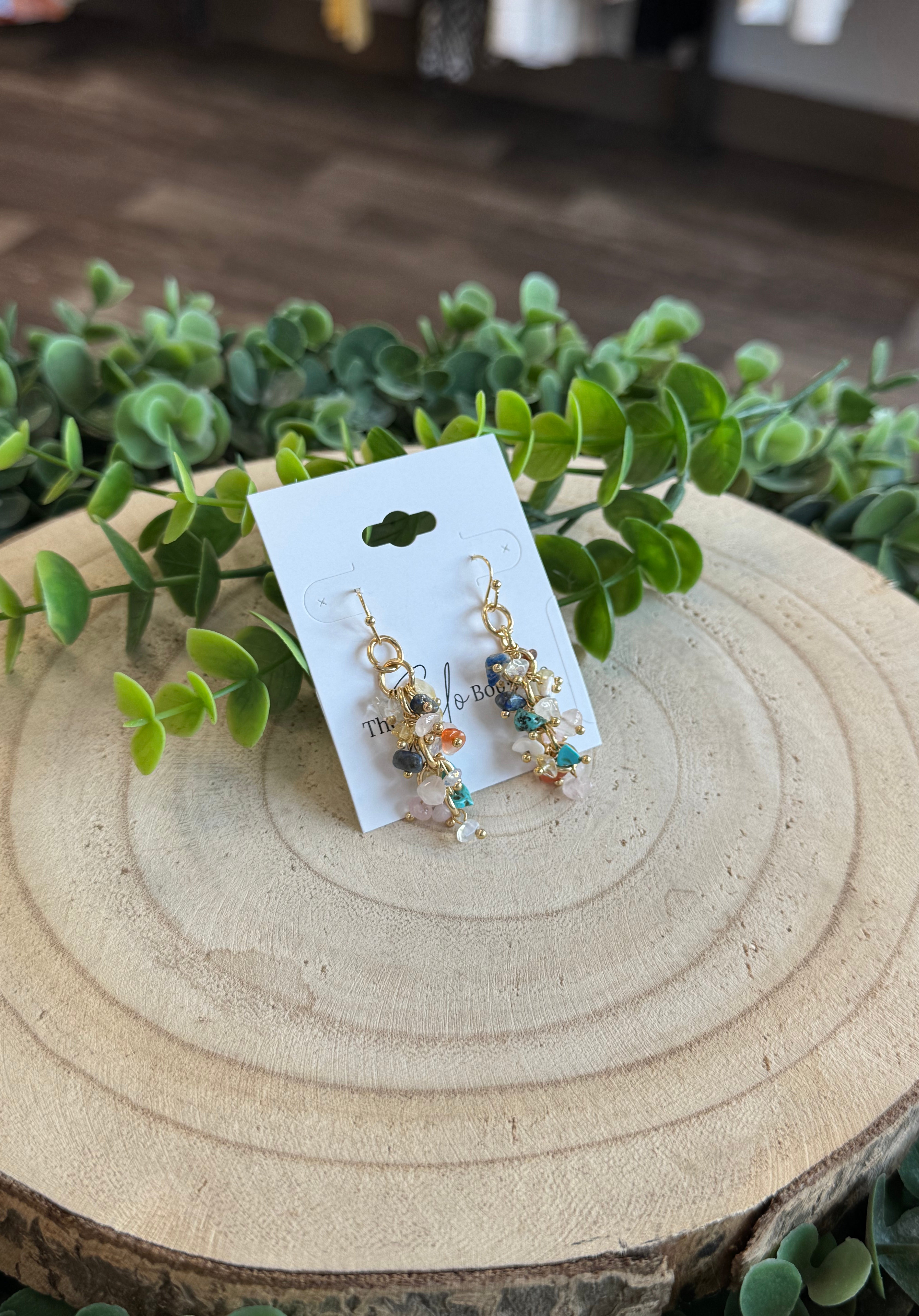 Beaded Fringe Earrings-Final Sale-Earrings-Fame-The Silo Boutique, Women's Fashion Boutique Located in Warren and Grand Forks North Dakota