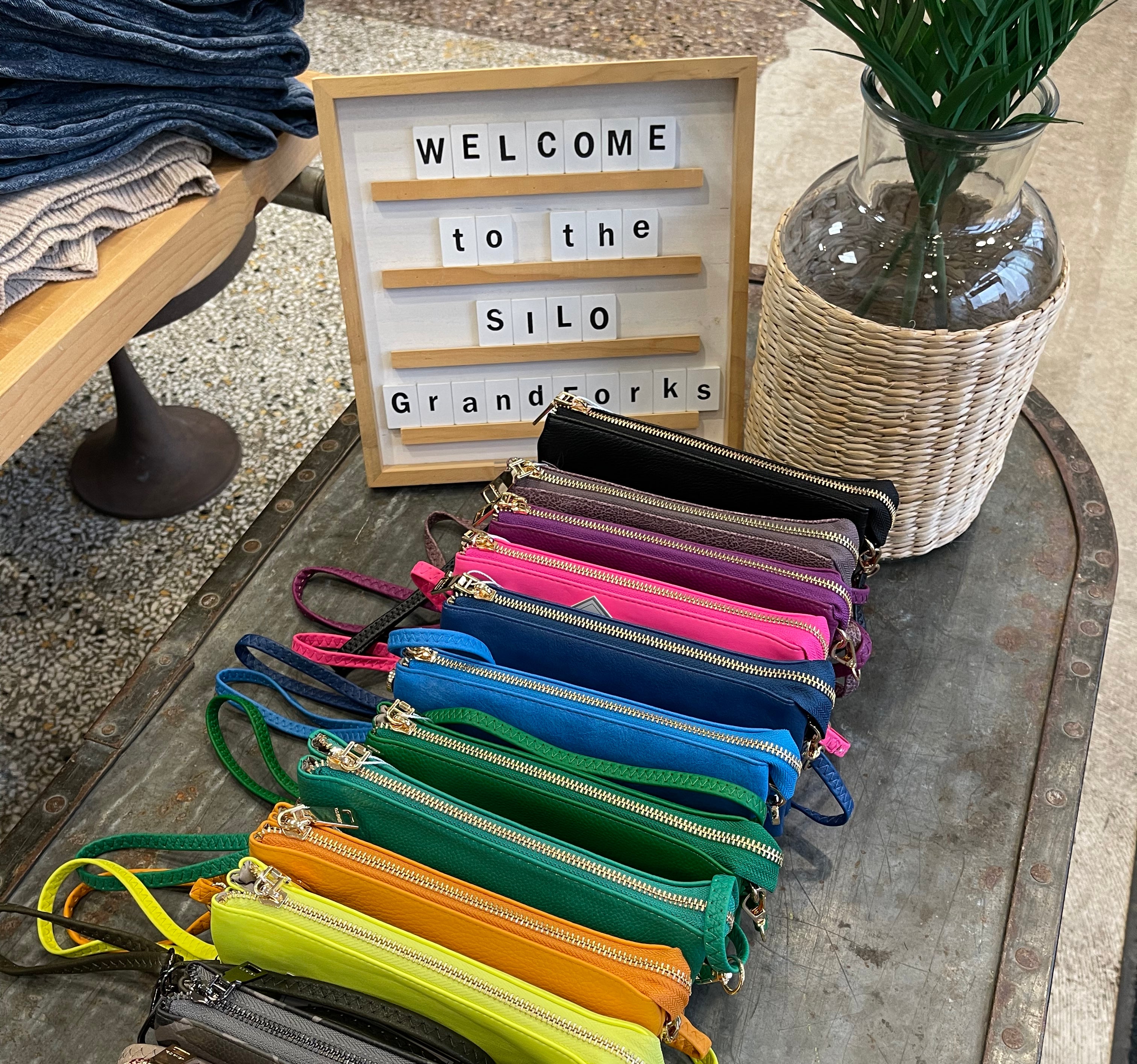 Riley 3 Compartment Crossbody/Wristlet-Crossbody Purses-Jen and Co-The Silo Boutique, Women's Fashion Boutique Located in Warren and Grand Forks North Dakota