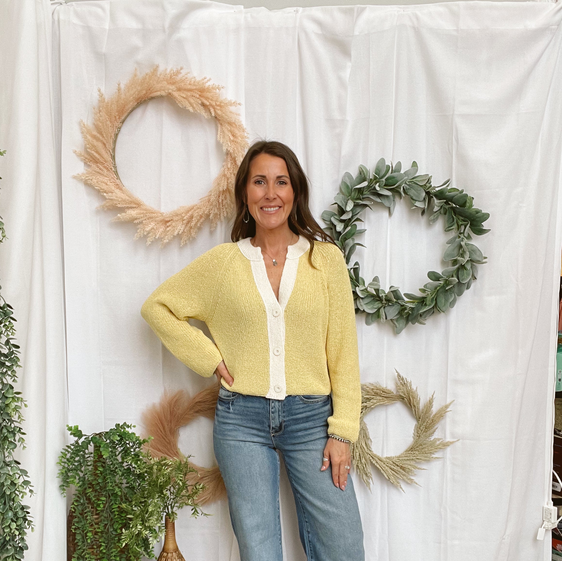 Perfect Cardigan-Yellow-Cardigans-promesa-The Silo Boutique, Women's Fashion Boutique Located in Warren and Grand Forks North Dakota