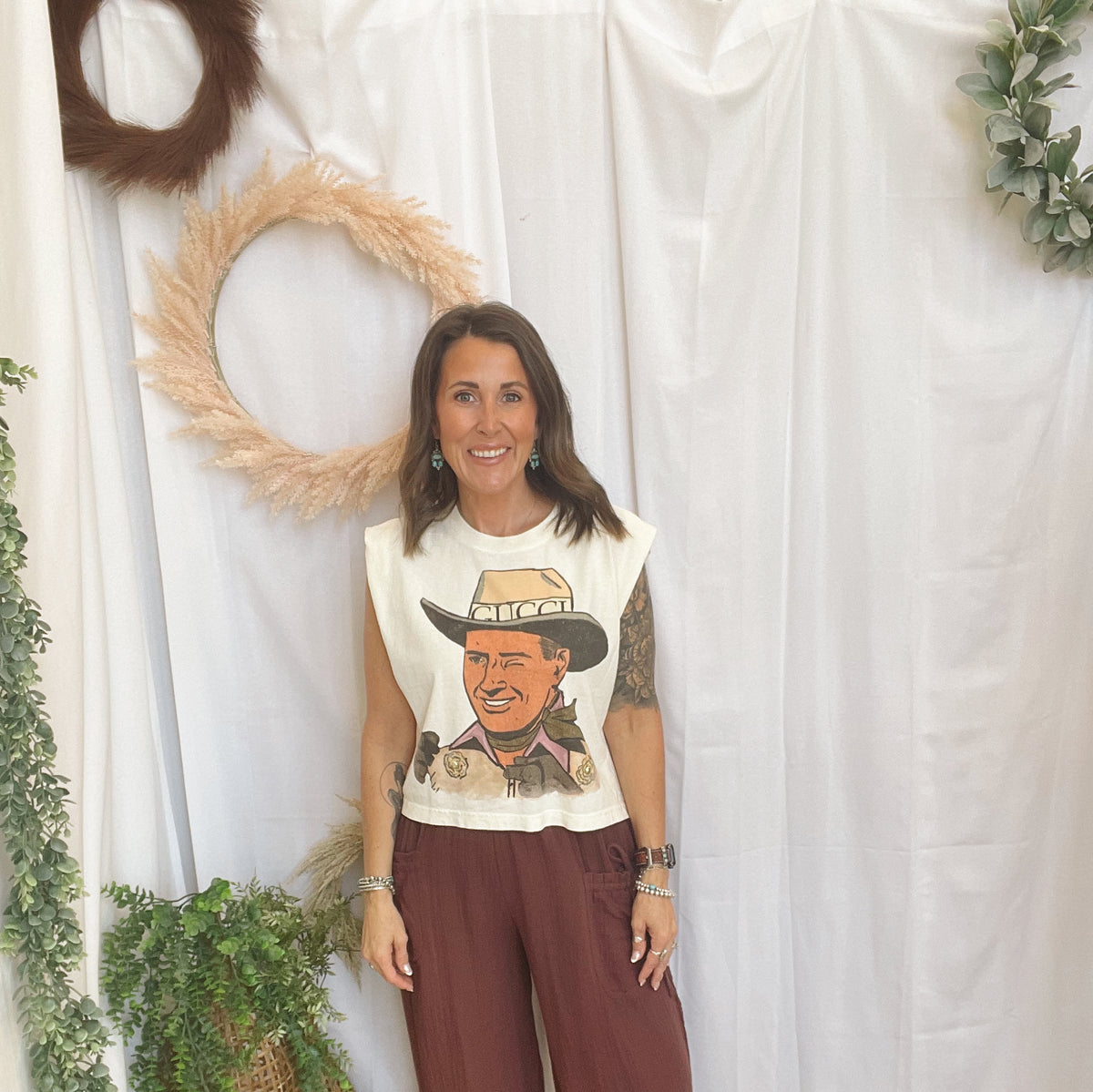 Jane Vintage Gauze Pants-Merlot-Pants-jade by jane-The Silo Boutique, Women's Fashion Boutique Located in Warren and Grand Forks North Dakota