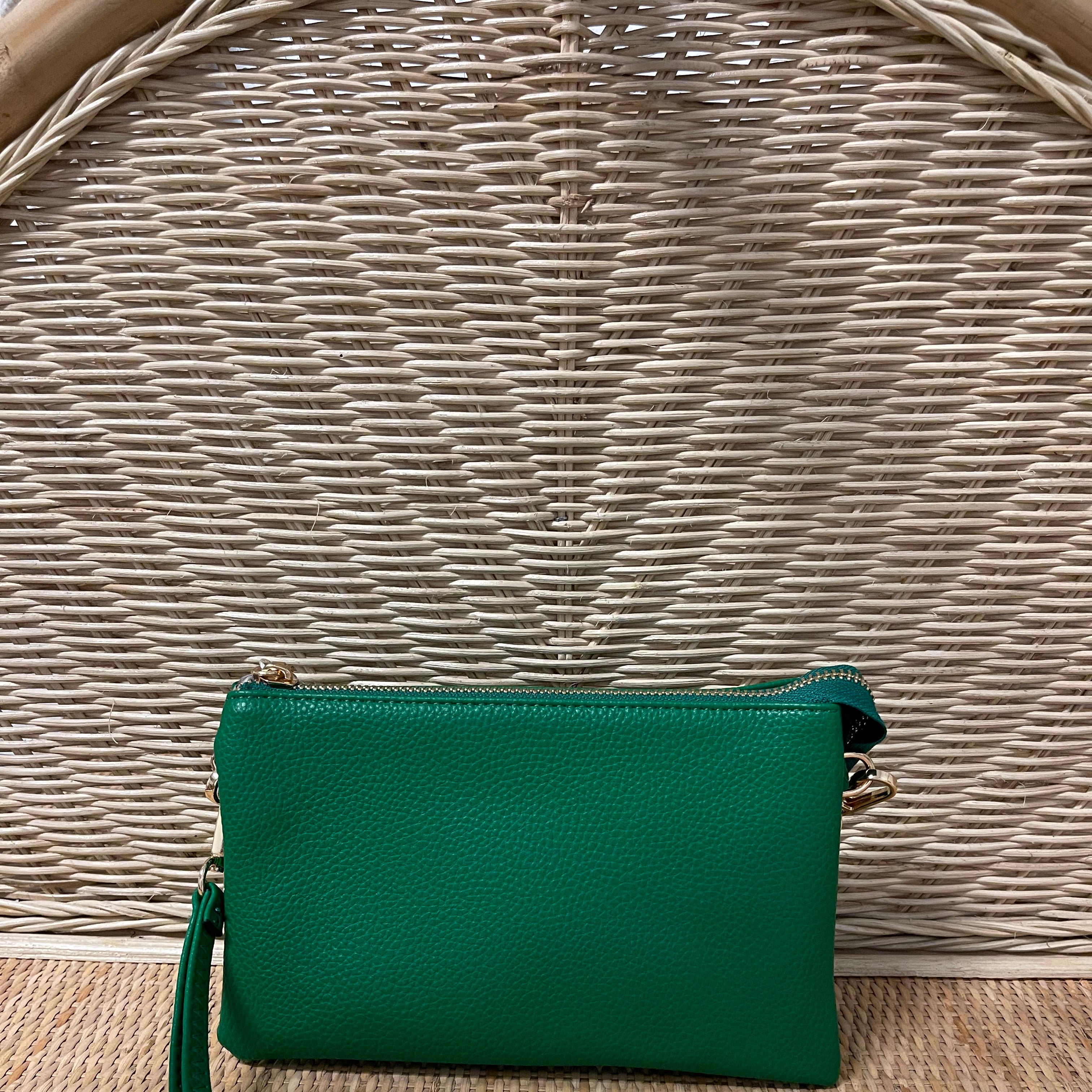Riley 3 Compartment Crossbody/Wristlet-Crossbody Purses-Jen and Co-The Silo Boutique, Women's Fashion Boutique Located in Warren and Grand Forks North Dakota