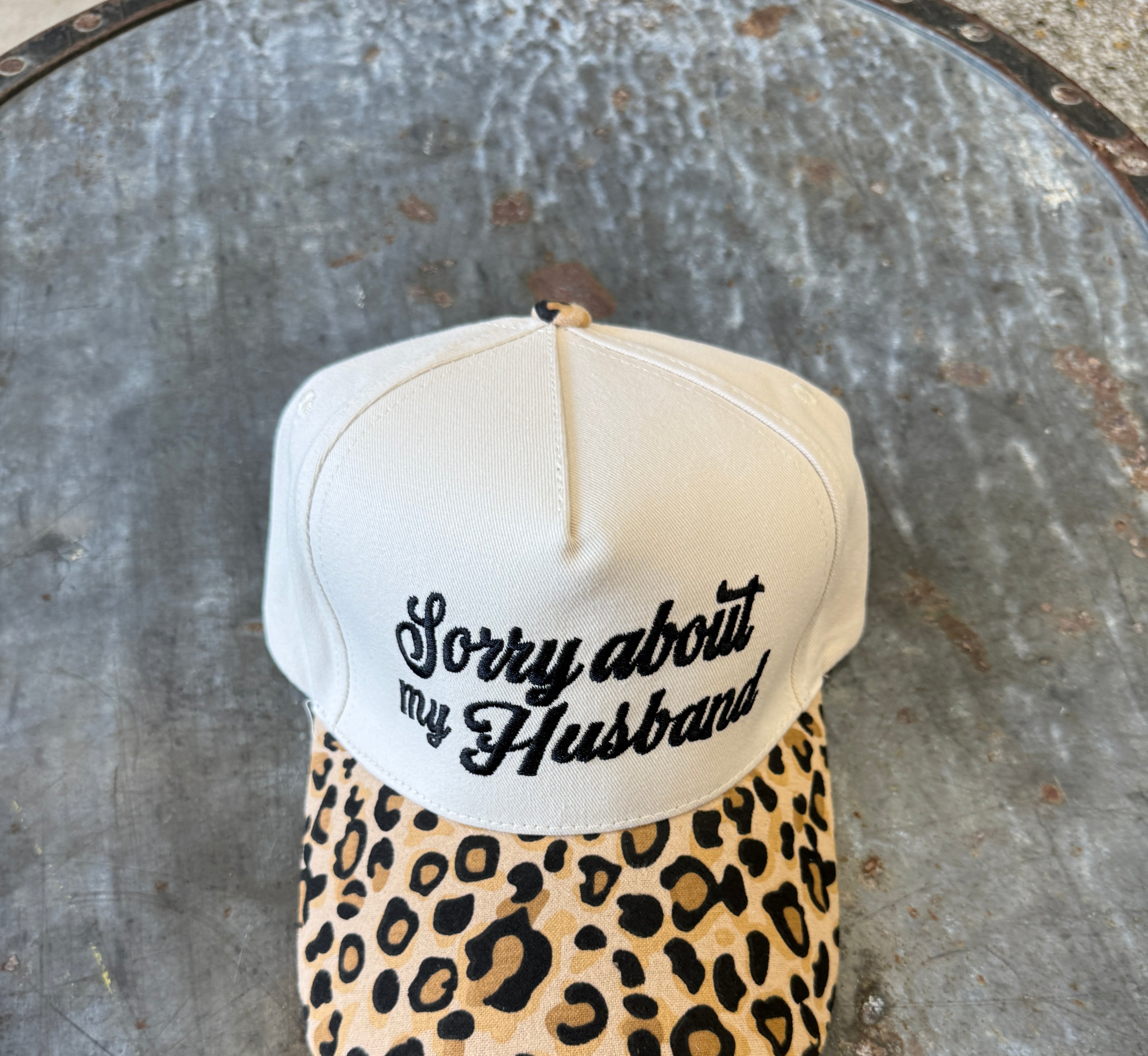 Sorry About My Husband Hat-Hats-Zenana-The Silo Boutique, Women's Fashion Boutique Located in Warren and Grand Forks North Dakota