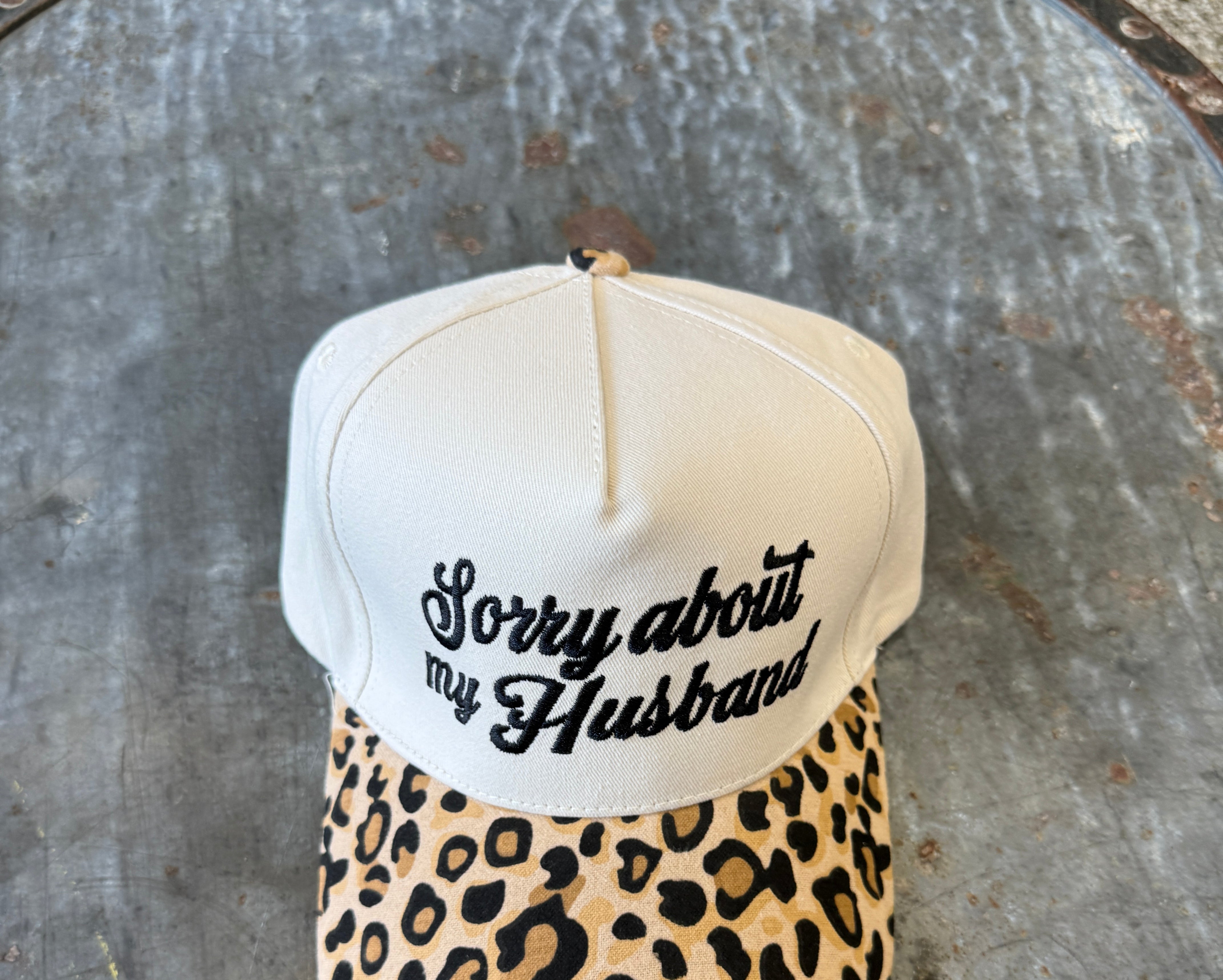 Sorry About My Husband Hat-Hats-Zenana-The Silo Boutique, Women's Fashion Boutique Located in Warren and Grand Forks North Dakota