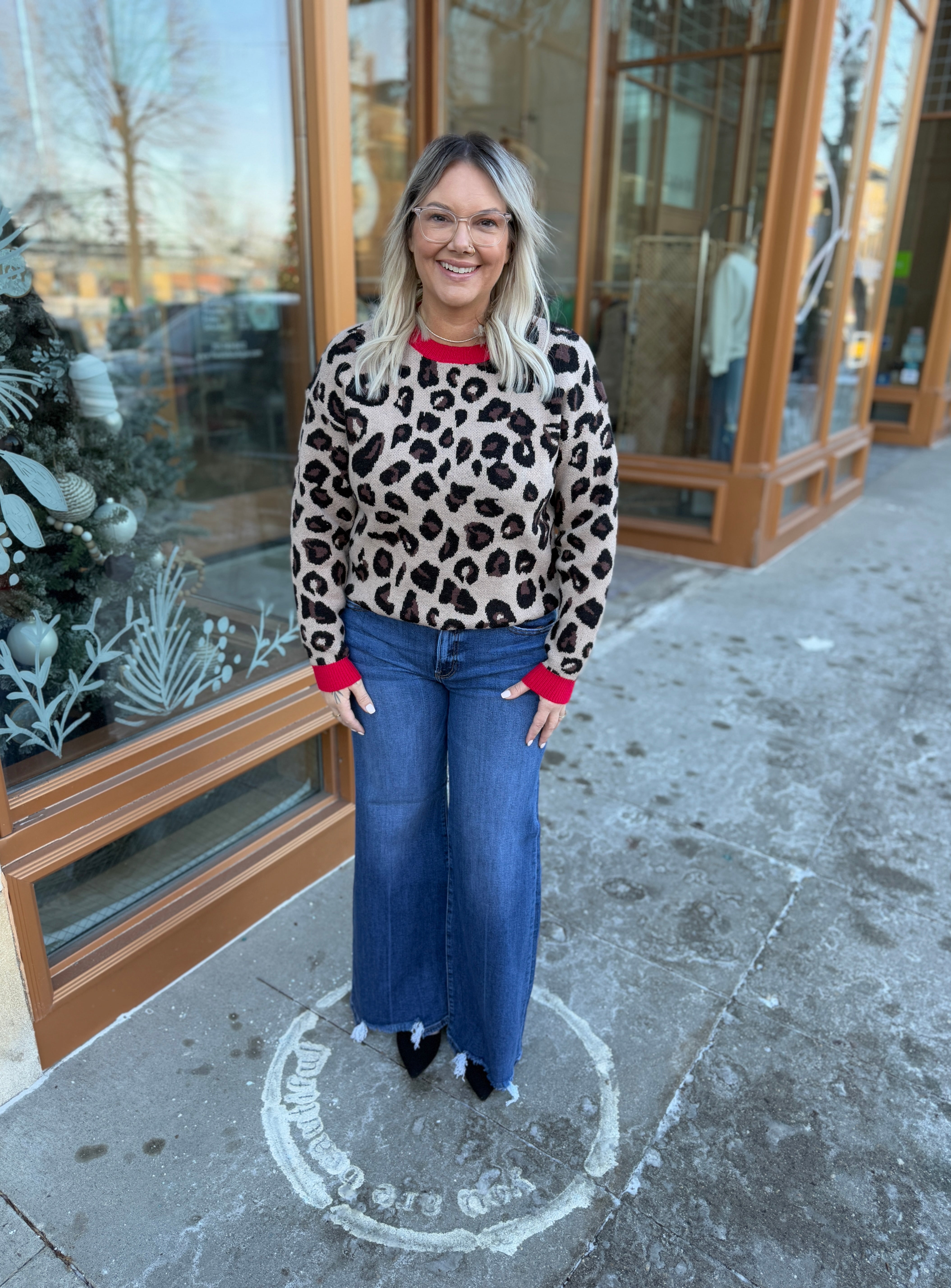 Risen Dark Wide Leg Jeans-Jeans-risen-The Silo Boutique, Women's Fashion Boutique Located in Warren and Grand Forks North Dakota