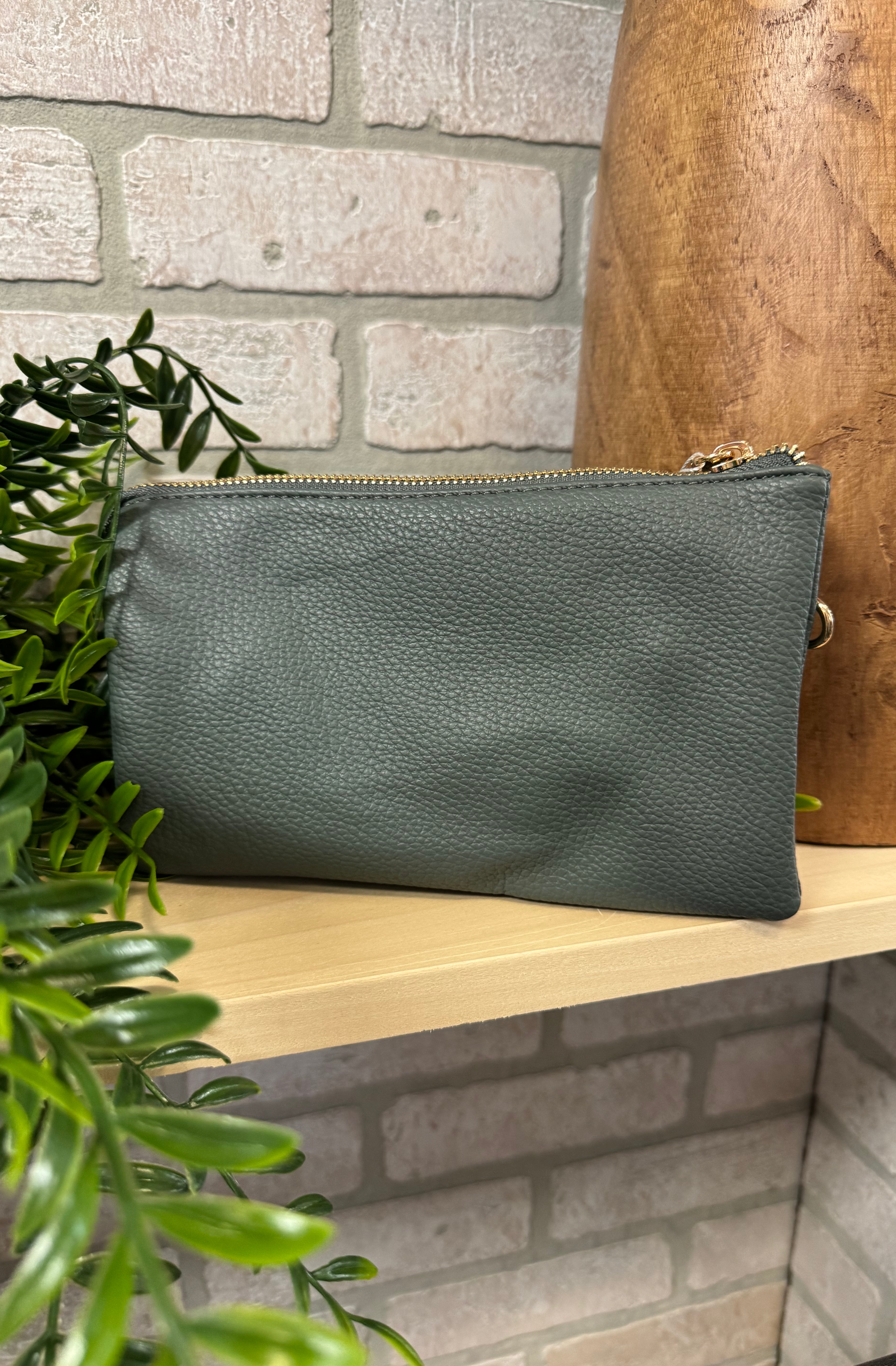 Riley 3 Compartment Crossbody/Wristlet-Crossbody Purses-Jen and Co-The Silo Boutique, Women's Fashion Boutique Located in Warren and Grand Forks North Dakota