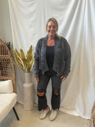 Zoe Black Destructed Washed Jeans-Jeans-Zenana-The Silo Boutique, Women's Fashion Boutique Located in Warren and Grand Forks North Dakota