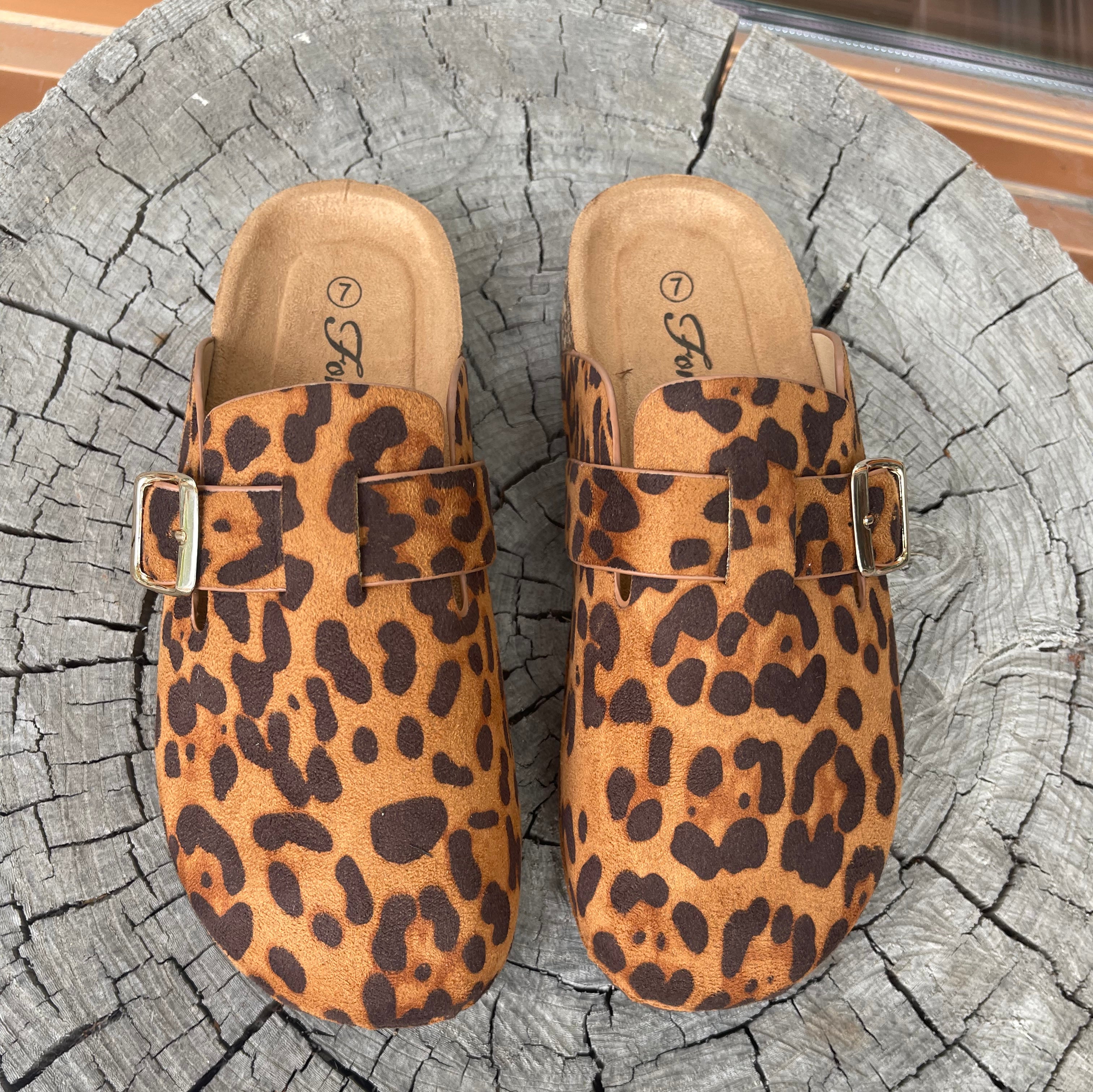 Wild and Free Leopard Clog-Clogs-Forever Link-The Silo Boutique, Women's Fashion Boutique Located in Warren and Grand Forks North Dakota