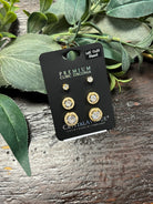 Halo Earring Set-Earrings-Fame-The Silo Boutique, Women's Fashion Boutique Located in Warren and Grand Forks North Dakota