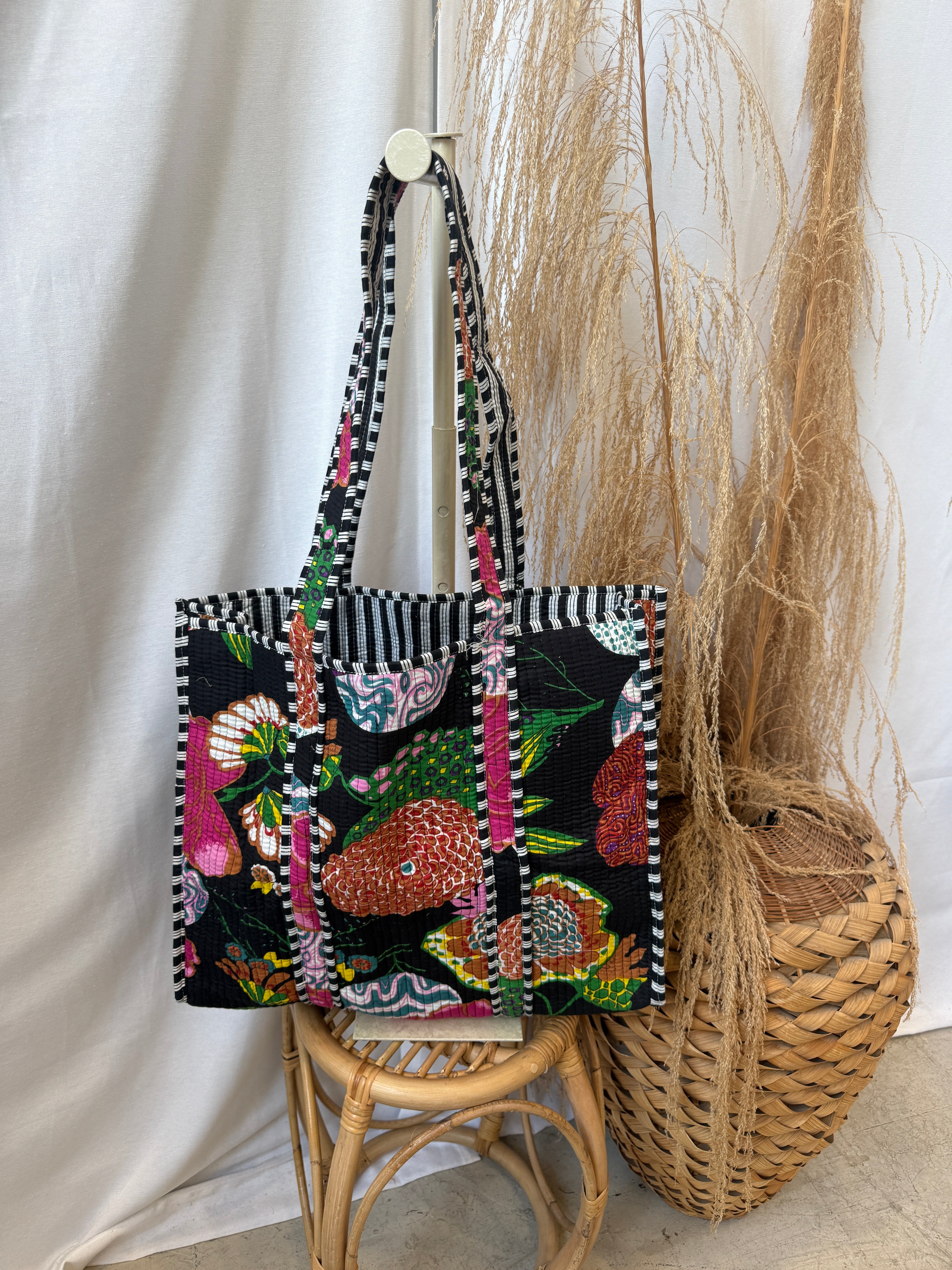Quilted Bag-Tropicana-Purses-faire-The Silo Boutique, Women's Fashion Boutique Located in Warren and Grand Forks North Dakota