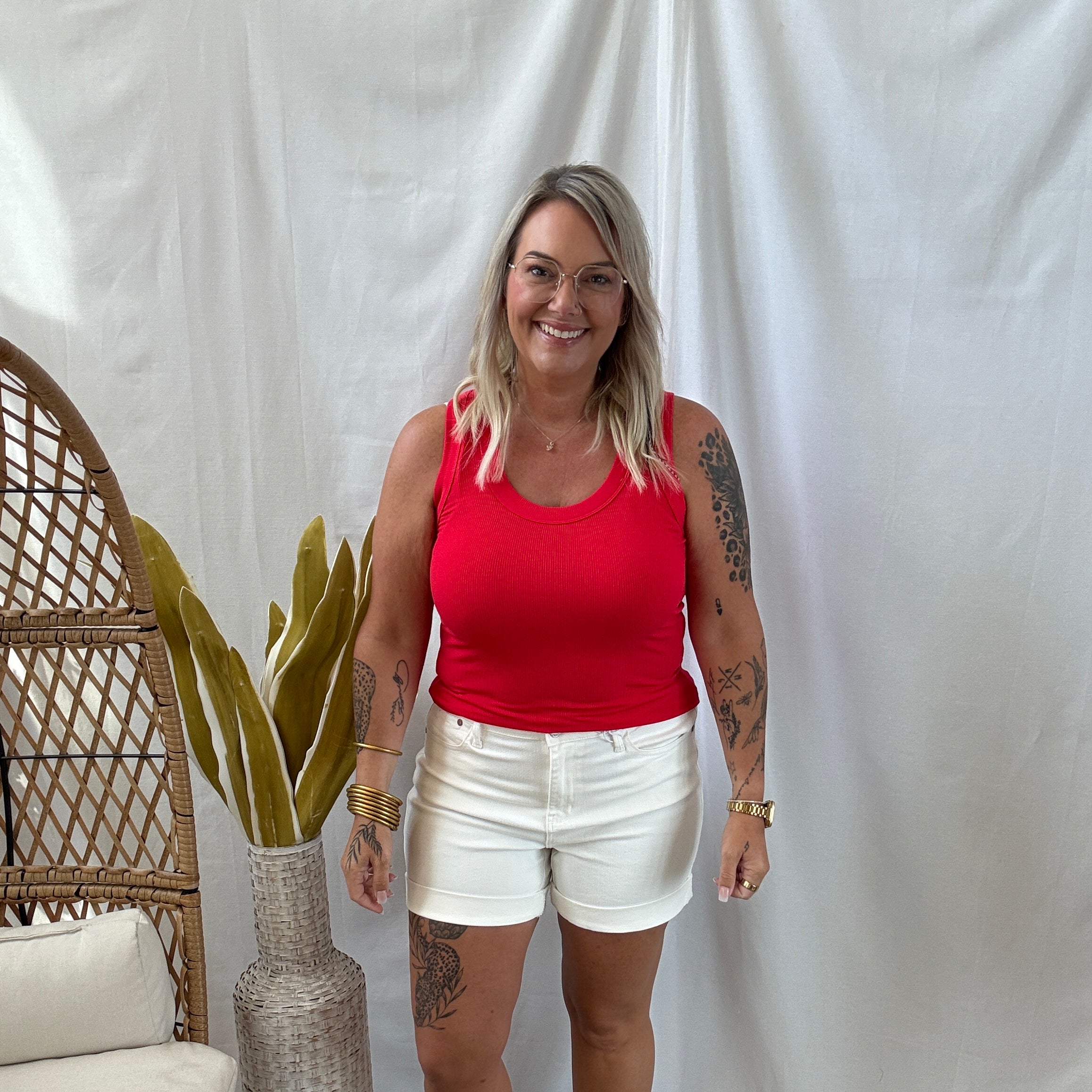 Zen Ribbed Tank Top-Tank Tops-Zenana-The Silo Boutique, Women's Fashion Boutique Located in Warren and Grand Forks North Dakota