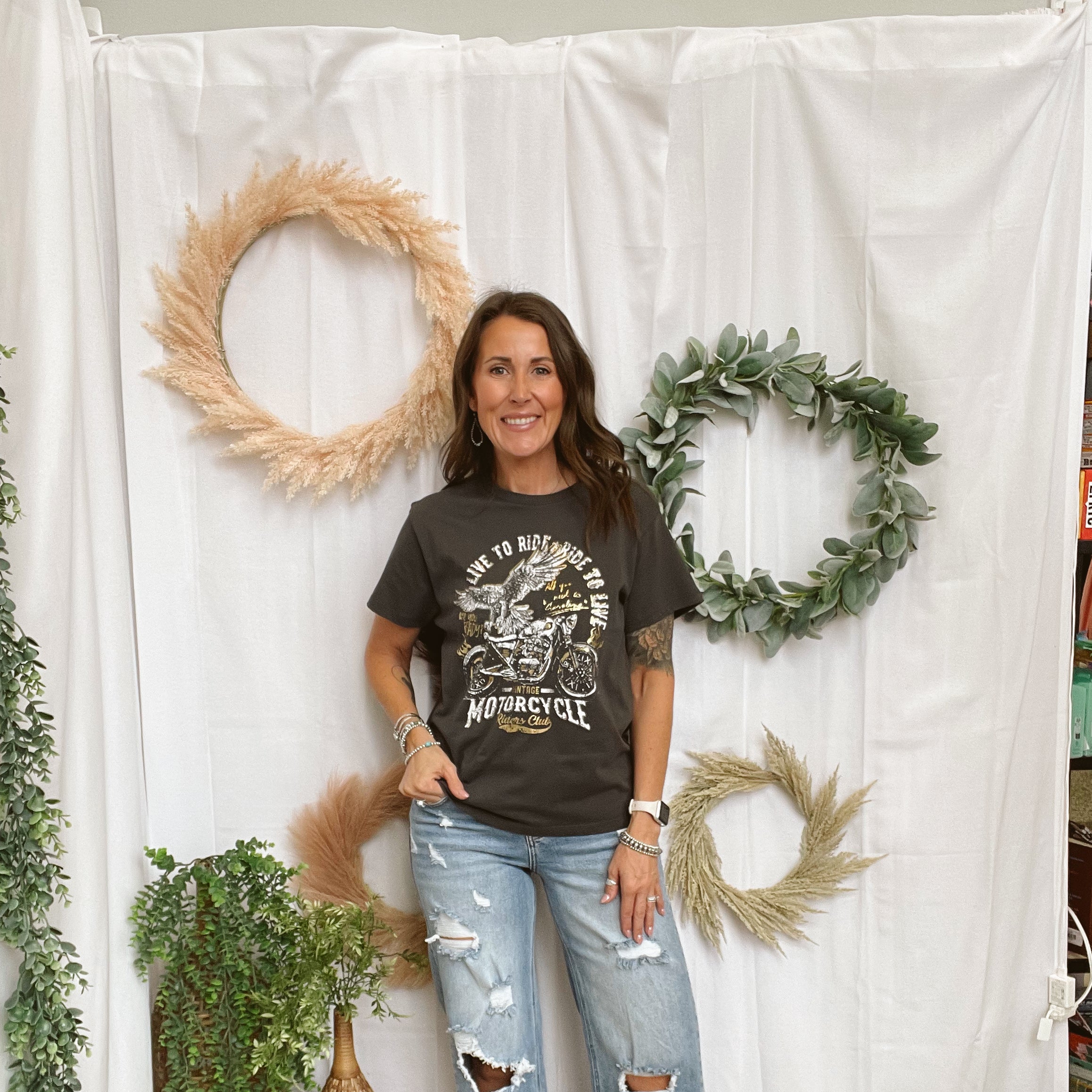 Blakeley Drew Distressed Dad Jeans-Jeans-risen-The Silo Boutique, Women's Fashion Boutique Located in Warren and Grand Forks North Dakota