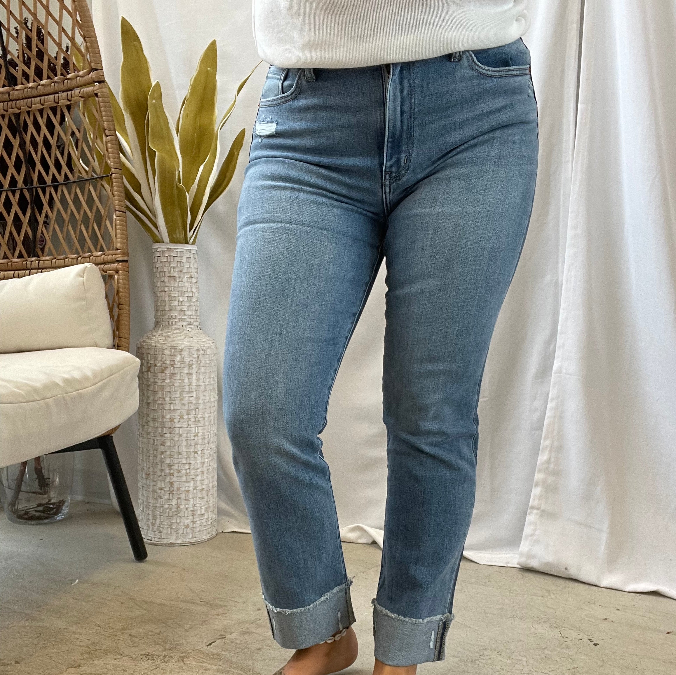 Artemis Vintage Mixed Wash Jeans-Jeans-Artemis Vintage-The Silo Boutique, Women's Fashion Boutique Located in Warren and Grand Forks North Dakota