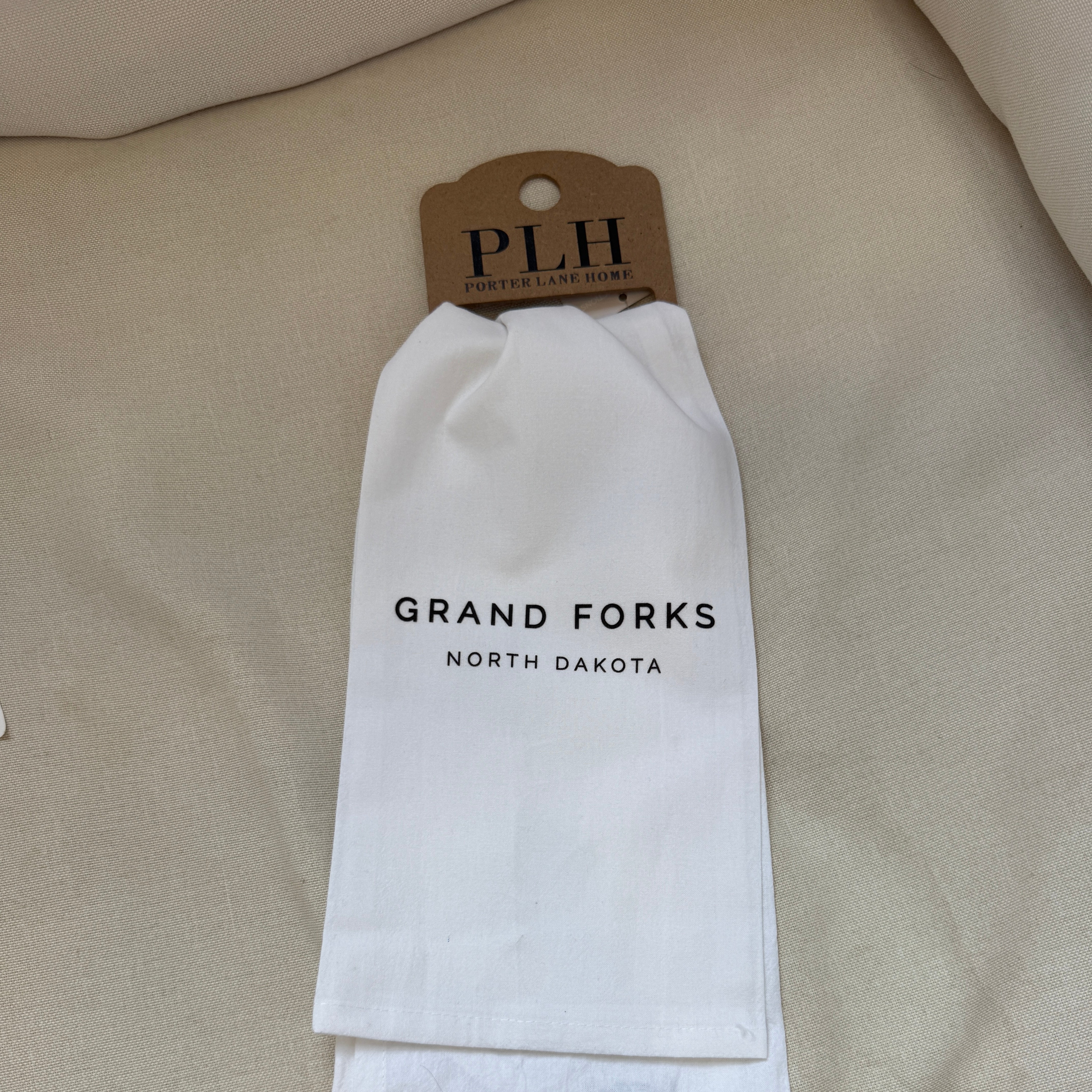 Grand Forks Tea Towel-Tea Towels-Porter Lane-The Silo Boutique, Women's Fashion Boutique Located in Warren and Grand Forks North Dakota
