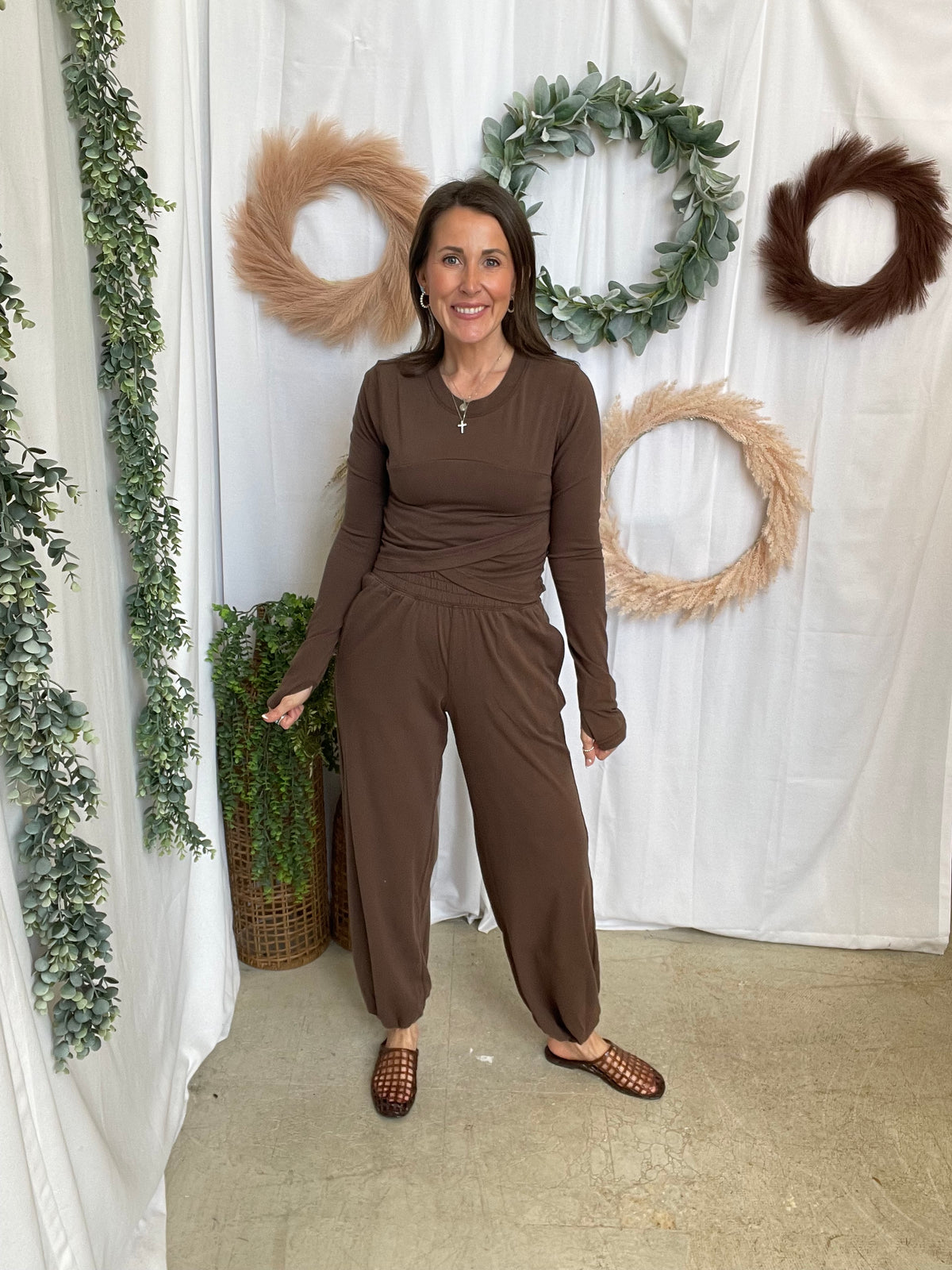 Mode Crossover Set-Mocha-Outfit Sets-rae mode-The Silo Boutique, Women's Fashion Boutique Located in Warren and Grand Forks North Dakota