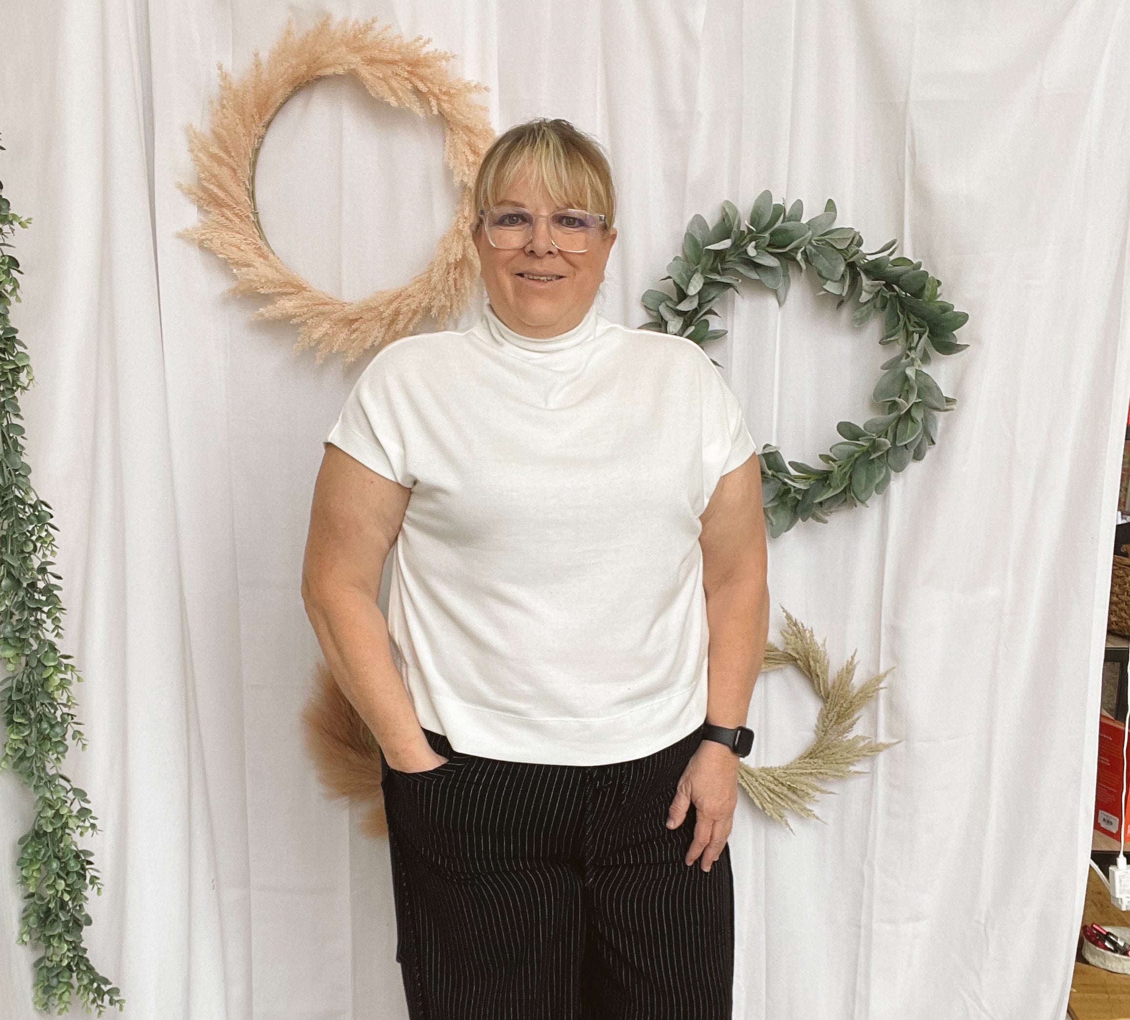 The Lovey Striped Pants-Black-The Silo Boutique-The Silo Boutique, Women's Fashion Boutique Located in Warren and Grand Forks North Dakota