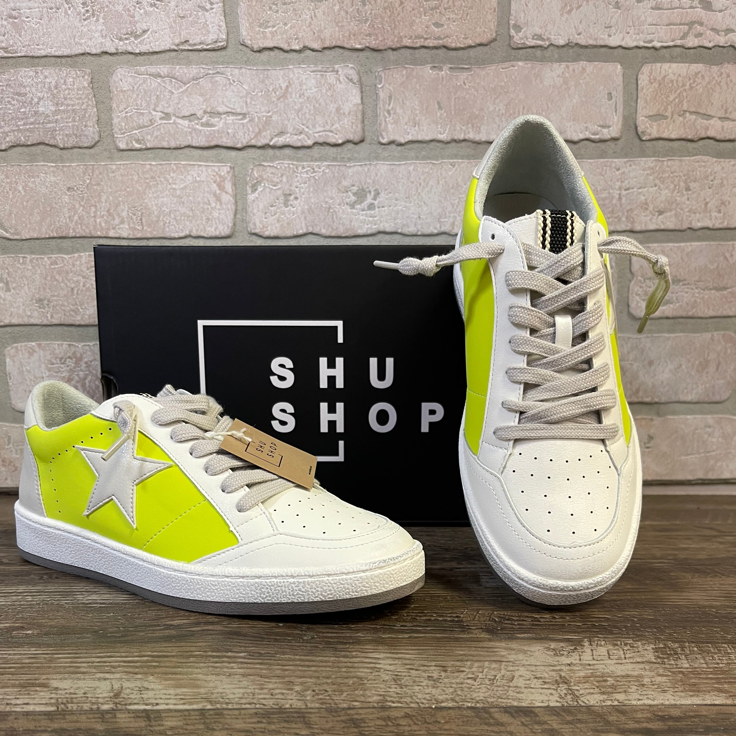 ShuShop Paz Lime Sneaker-Shoes-shushop-The Silo Boutique, Women's Fashion Boutique Located in Warren and Grand Forks North Dakota