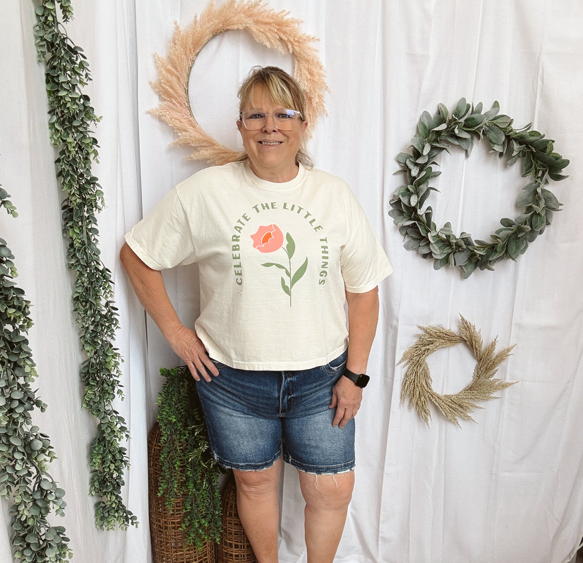 Celebrate the Little Things Tee-Graphic Tees-ramble & Company-The Silo Boutique, Women's Fashion Boutique Located in Warren and Grand Forks North Dakota