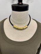 Joy Gold and Rope Necklace-Necklaces-joy susan-The Silo Boutique, Women's Fashion Boutique Located in Warren and Grand Forks North Dakota