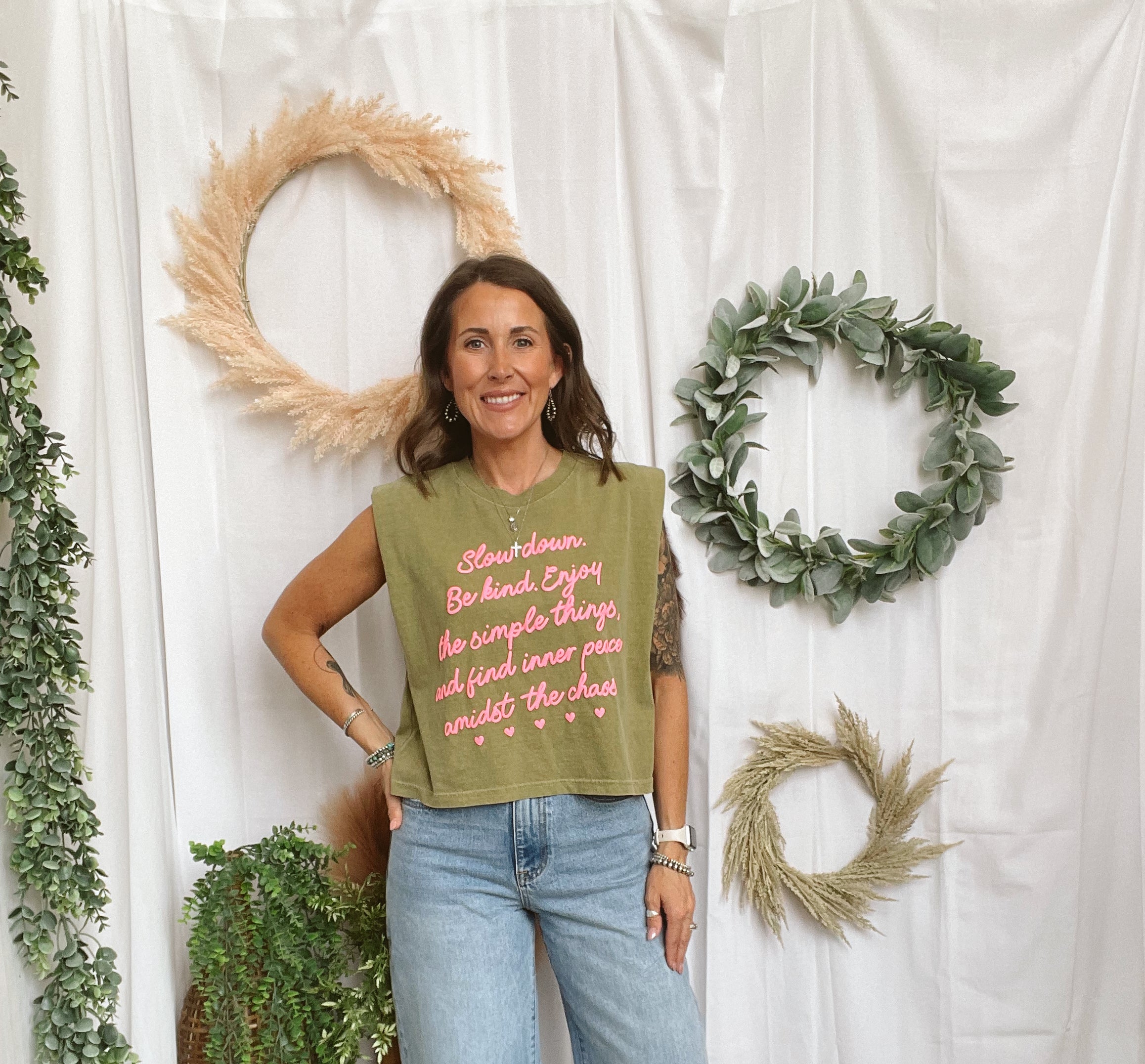 Simple Things Puff Tank-Graphic Tees-poppy-The Silo Boutique, Women's Fashion Boutique Located in Warren and Grand Forks North Dakota