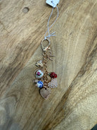 Porcelain Floral Heart Bag Charm-Keychains-joss-The Silo Boutique, Women's Fashion Boutique Located in Warren and Grand Forks North Dakota